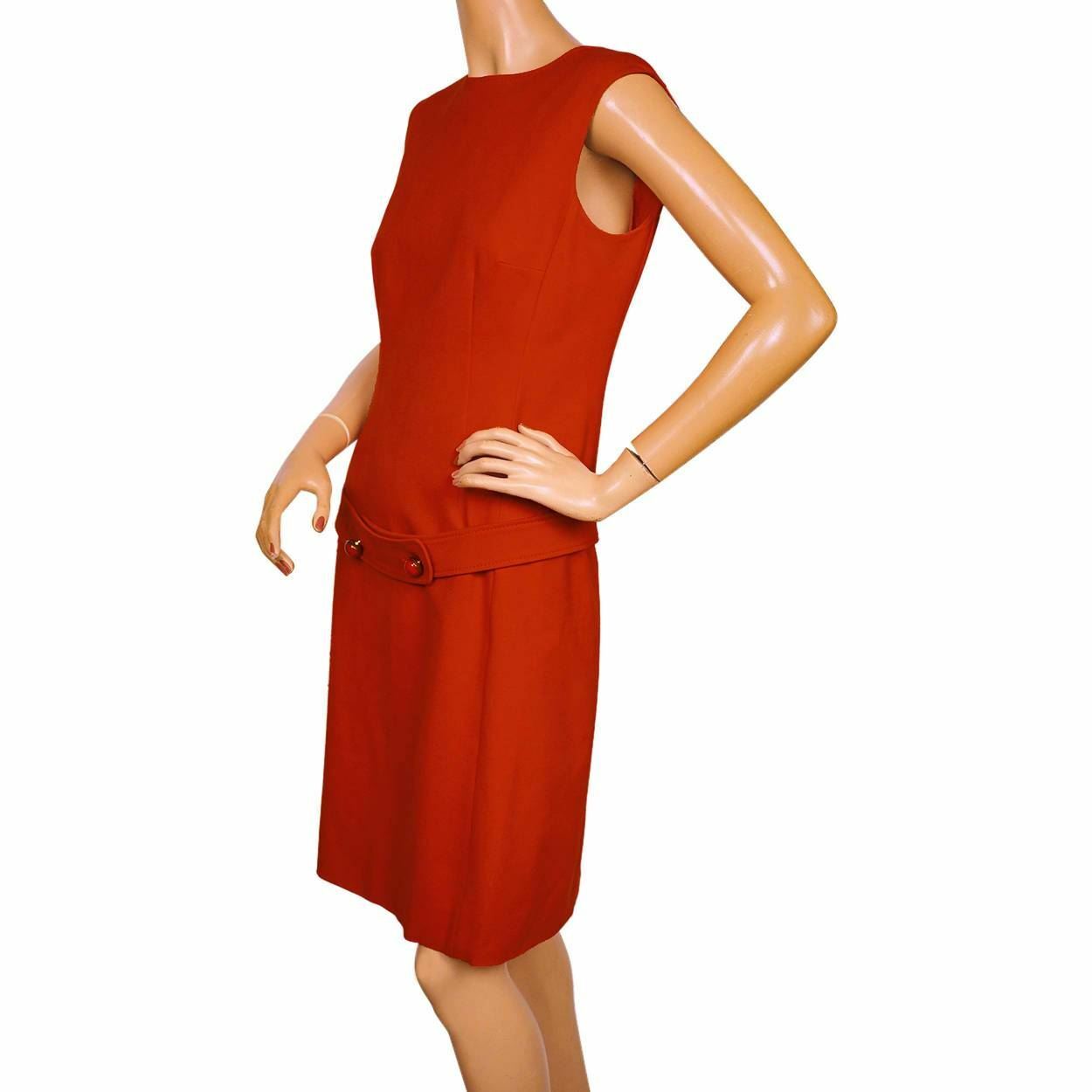 Vintage 1990s Moschino Cheap and Chic Red Dress Size Medium 8