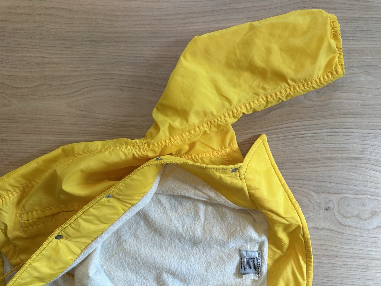vintage 80’s WINDBREAKER yellow TIGERS 1980 city champs SMALL skate PUNK indie