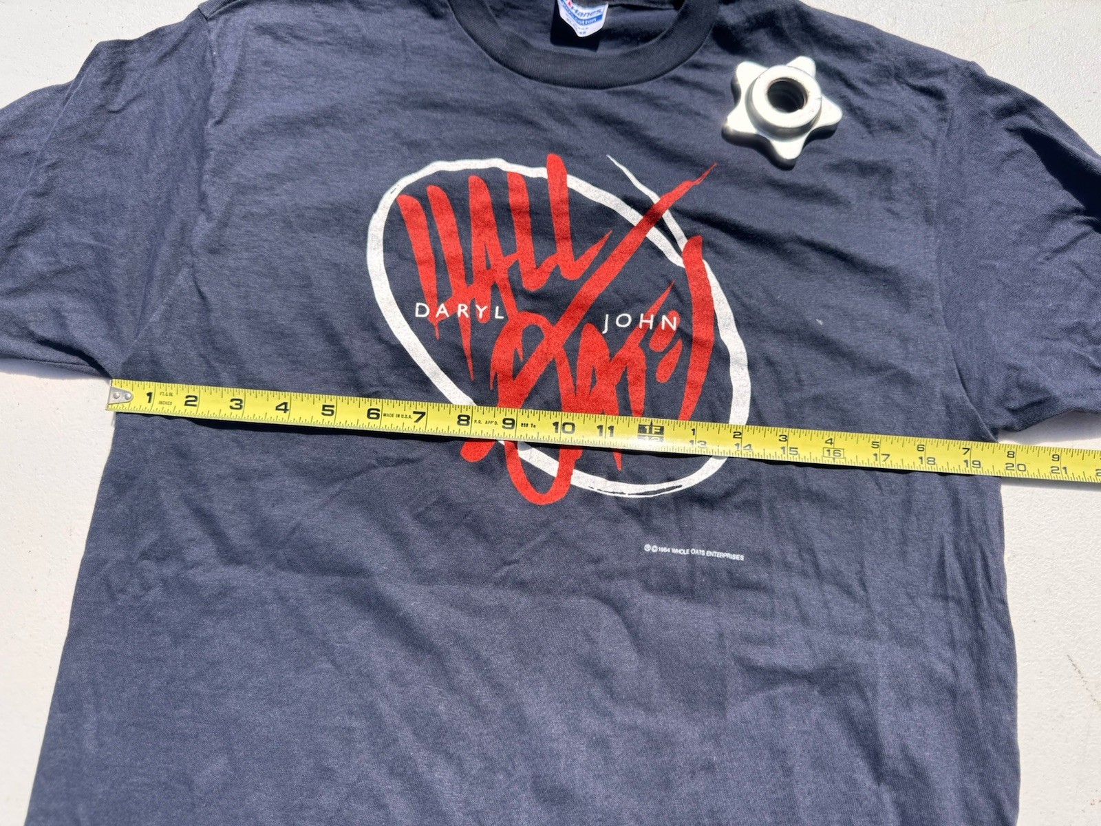 Vintage 1985 Hall and Oates Concert Big Bam Boom Tour Shirt XL EUC