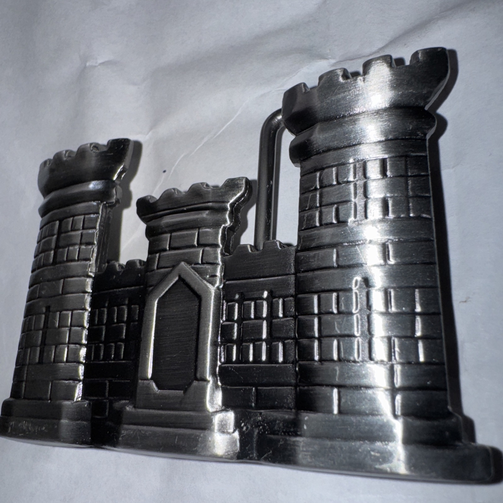 U.S. Army Corps Of Engineers Belt Buckle Castle Vintage Free Shipping