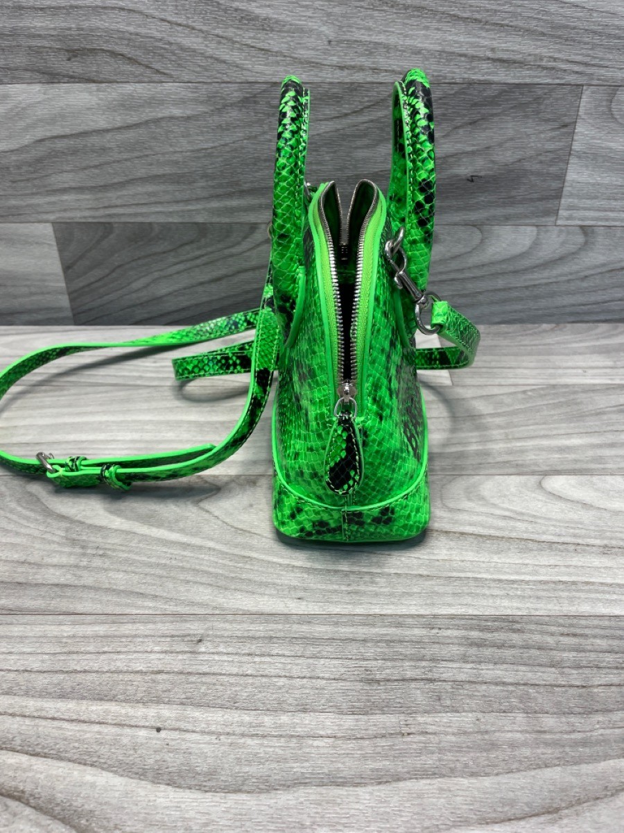 Balenciaga Green Snakeskin Ville Mini Top Handle Bag (A1D015248)