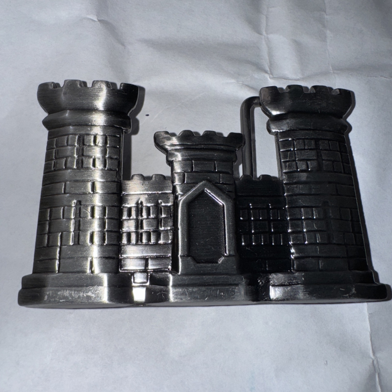 U.S. Army Corps Of Engineers Belt Buckle Castle Vintage Free Shipping