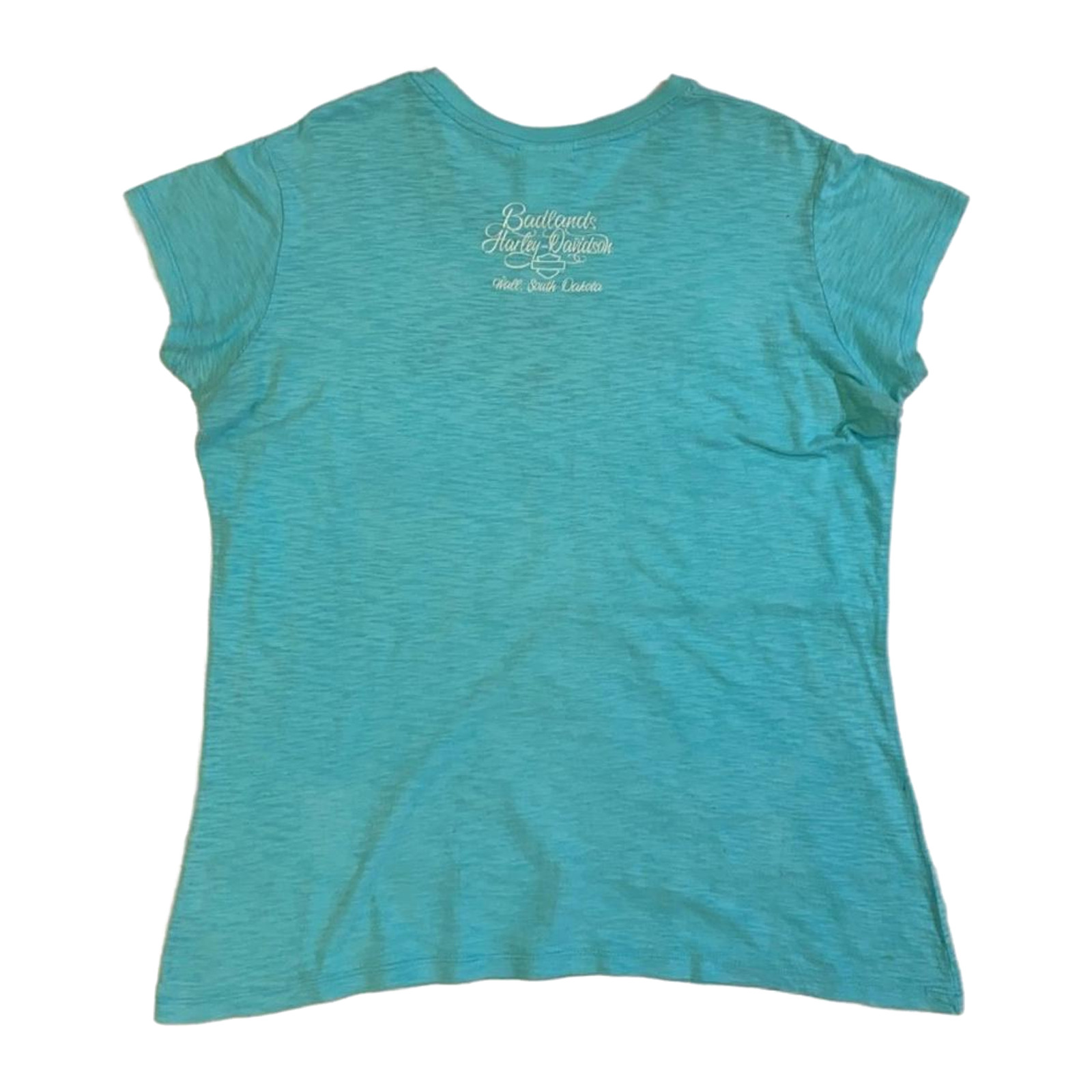 Harley Davidson Women’s Short Sleeve T Shirt Turquoise 2XL