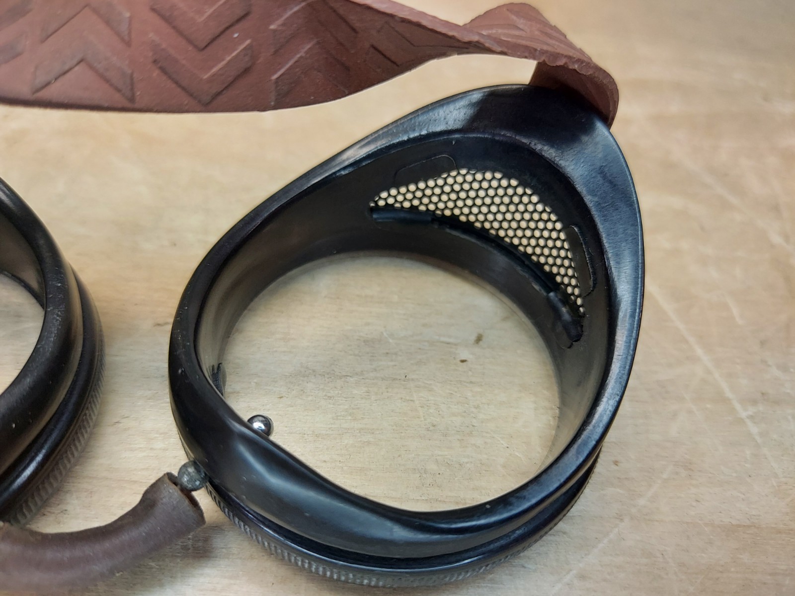 Vintage Drednaut Safety Goggles 50 mm American Optical Co. No. 120 Steampunk