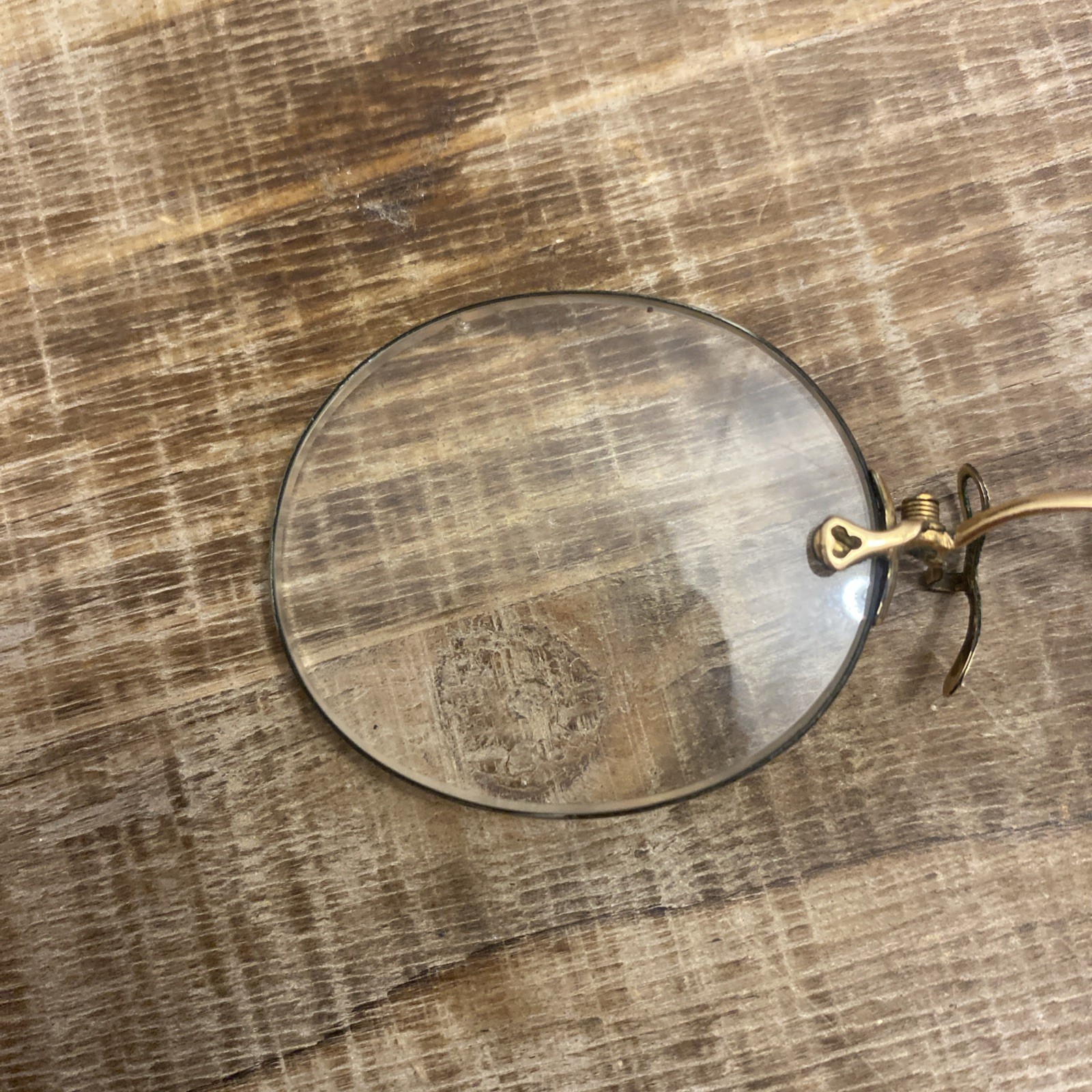 Antique 14K Gold Pince Nez Glasses Fits-U w Case Extra Nose