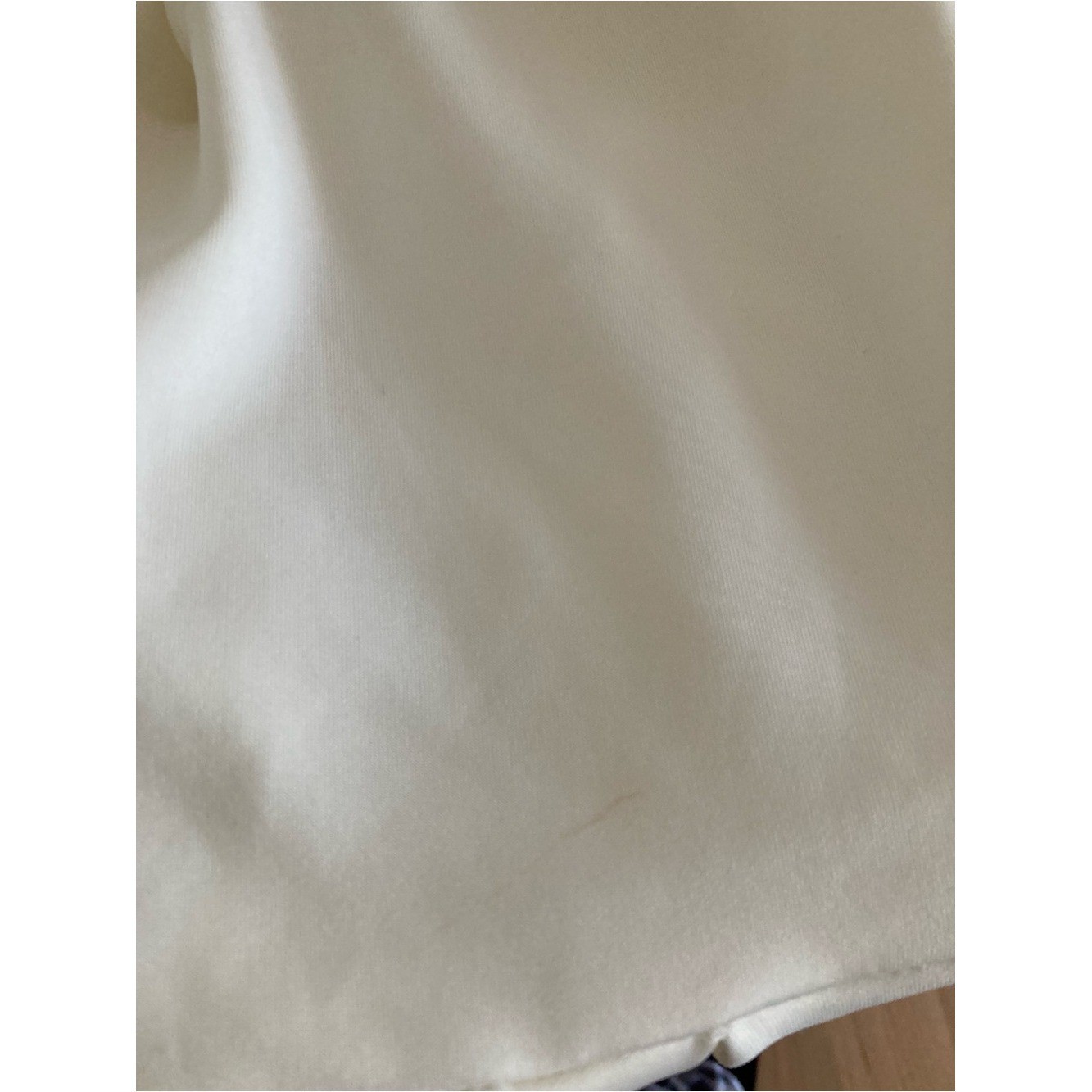 Off-White Cream Off-Shoulder Ruffle Dress
