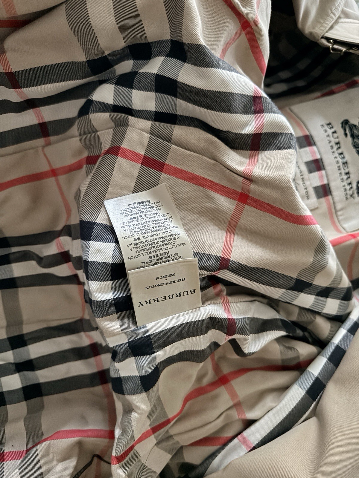 Burberry Kensington Heritage Trench Coat Honey US 16 EU 50 Made in England NWT
