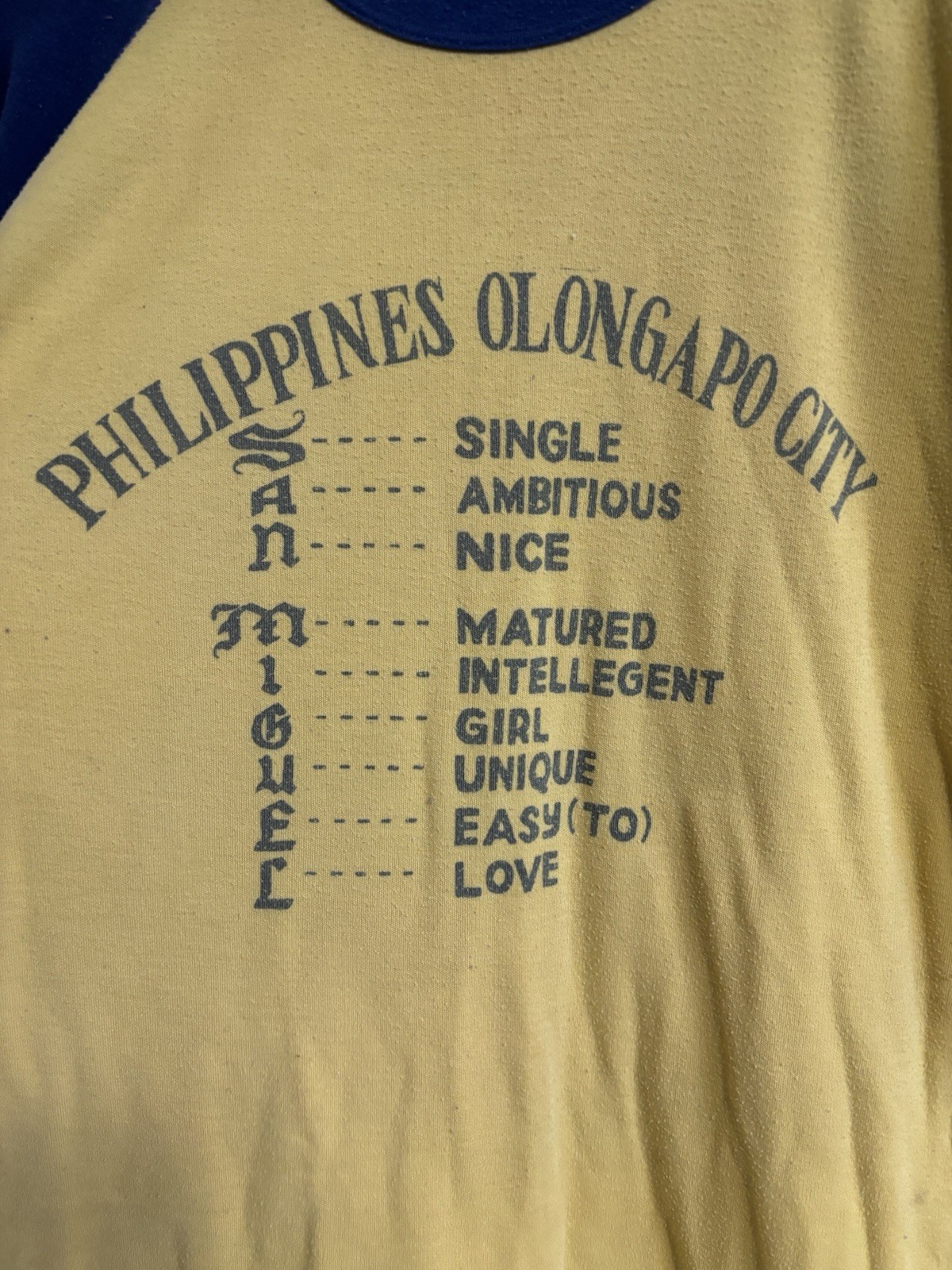 Vintage Olongapo Philippines Rare Large Shirt 1980s