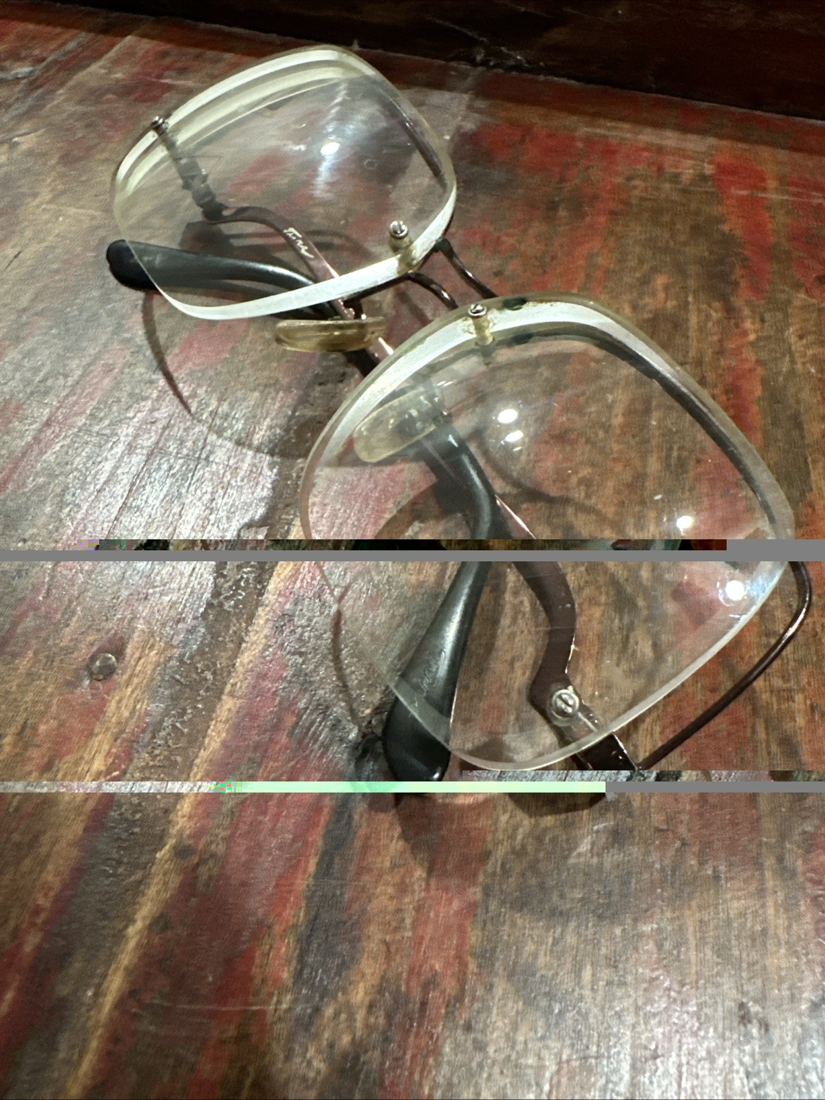 Vtg Tura Mod 120 Eyeglass Frames Cherry Bronze Oversized 49mm Lens Height Japan