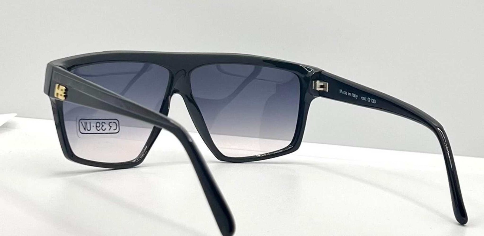 Harvé Benard 402 133 Vintage Sunglasses Italy CR39 Tortoise Shield 60mm-Unworn