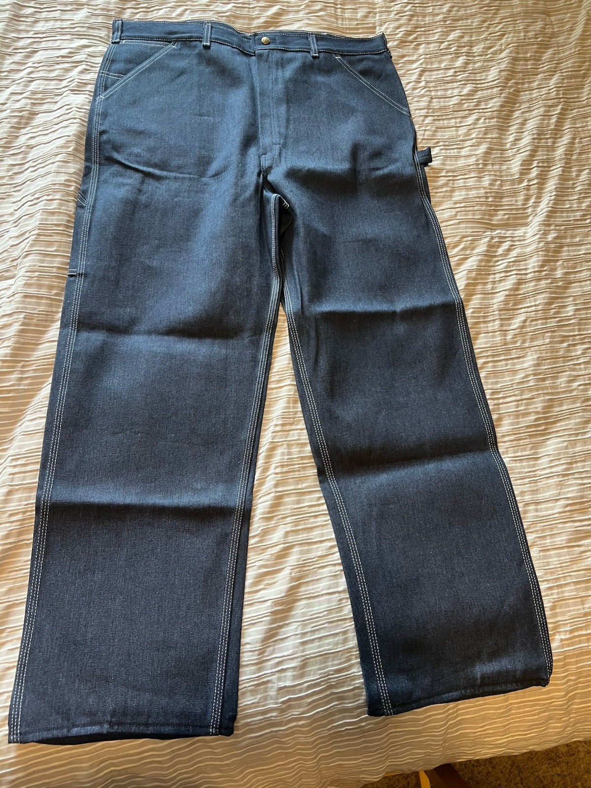 Vintage 70’s Work Jeans Buy Two Pair Get One Free NOS, Sears/Key 40 X 30 ￼
