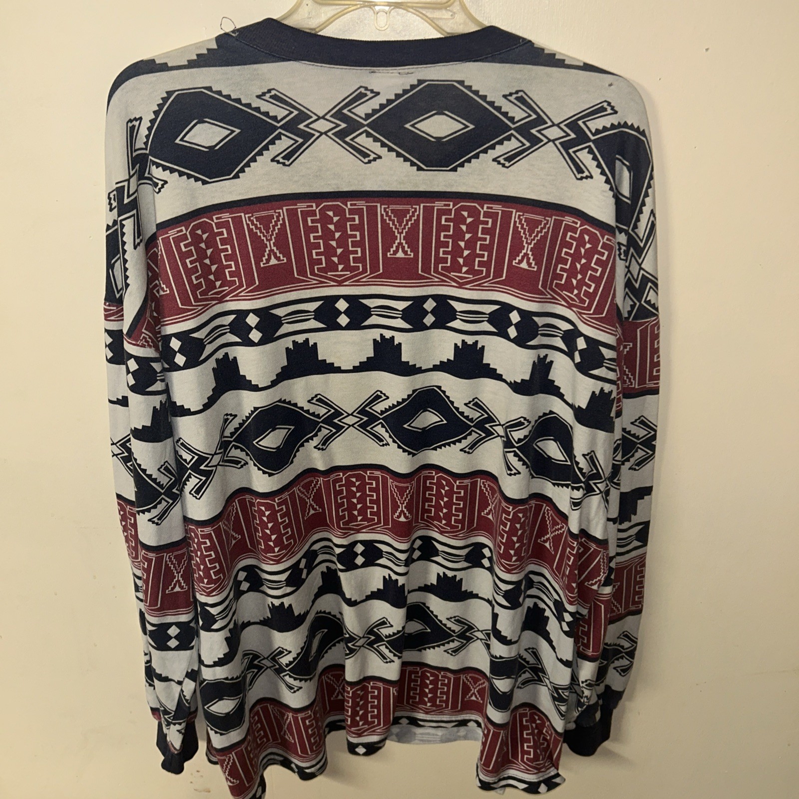 Nike Geometric Navajo Shirt Men XL Vintage 90’s AOP Abstract Design Made USA