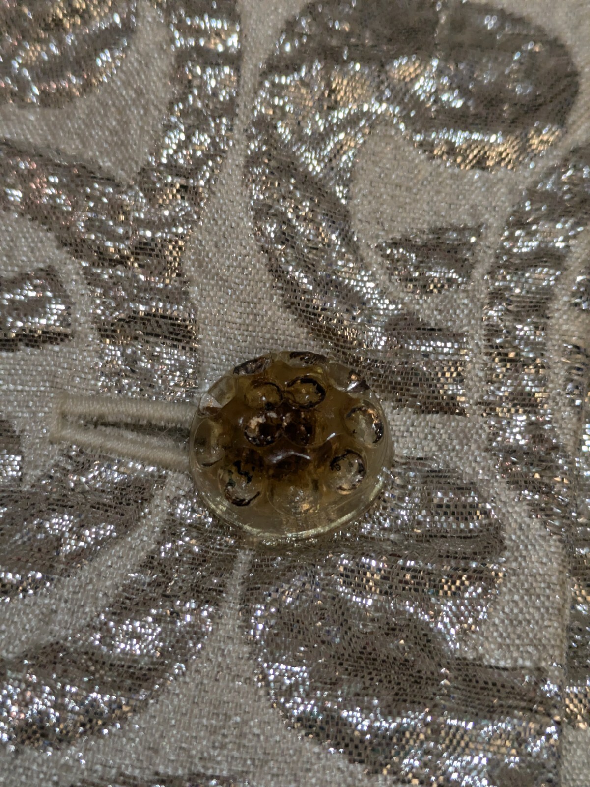 Vintage 60s VOLUP Carol Brent Montgomery Wards Metallic Silver Two Piece 26