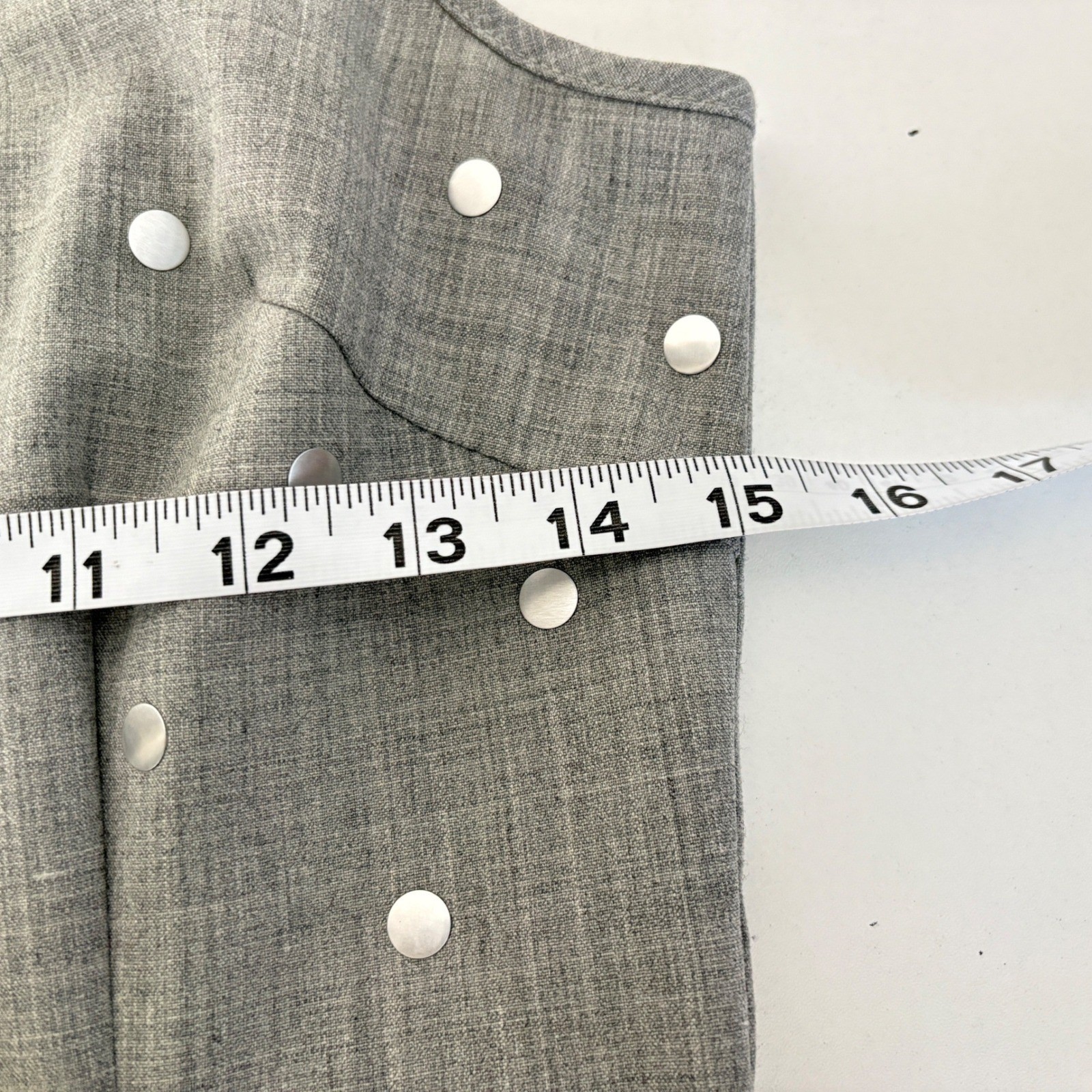 Moschino Jeans Gray Wool Blend Silver Polka Dot Midi Sheath Dress 10/44 Stylish