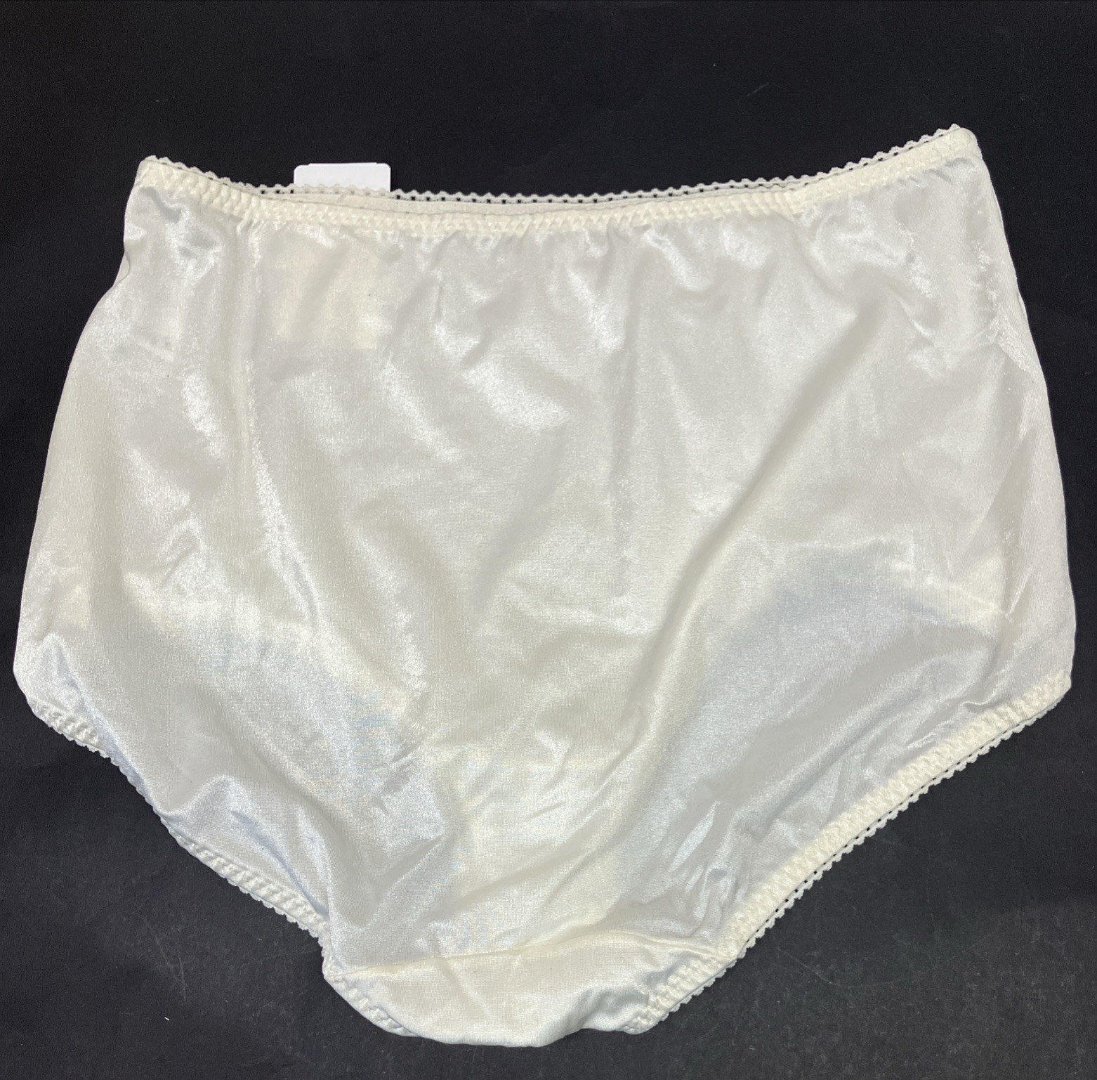 Vintage Vanity Fair Panty Nylon Blend Glow New 3XL Ivory Brief Gusset