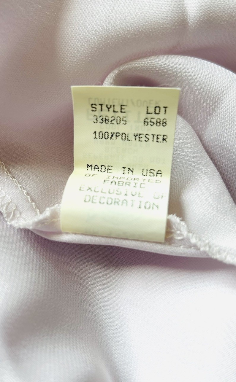 Vintage Christian Dior Satin And Lace Pink Nightgown Lingerie Size Petite