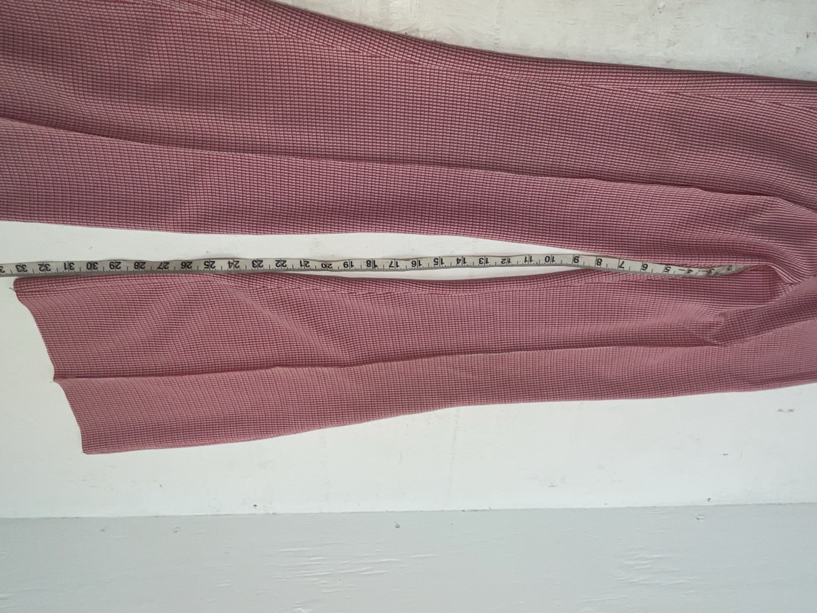 New Vintage Red Checkered Dickson Jenkins Polyester Pants #534 VV-71
