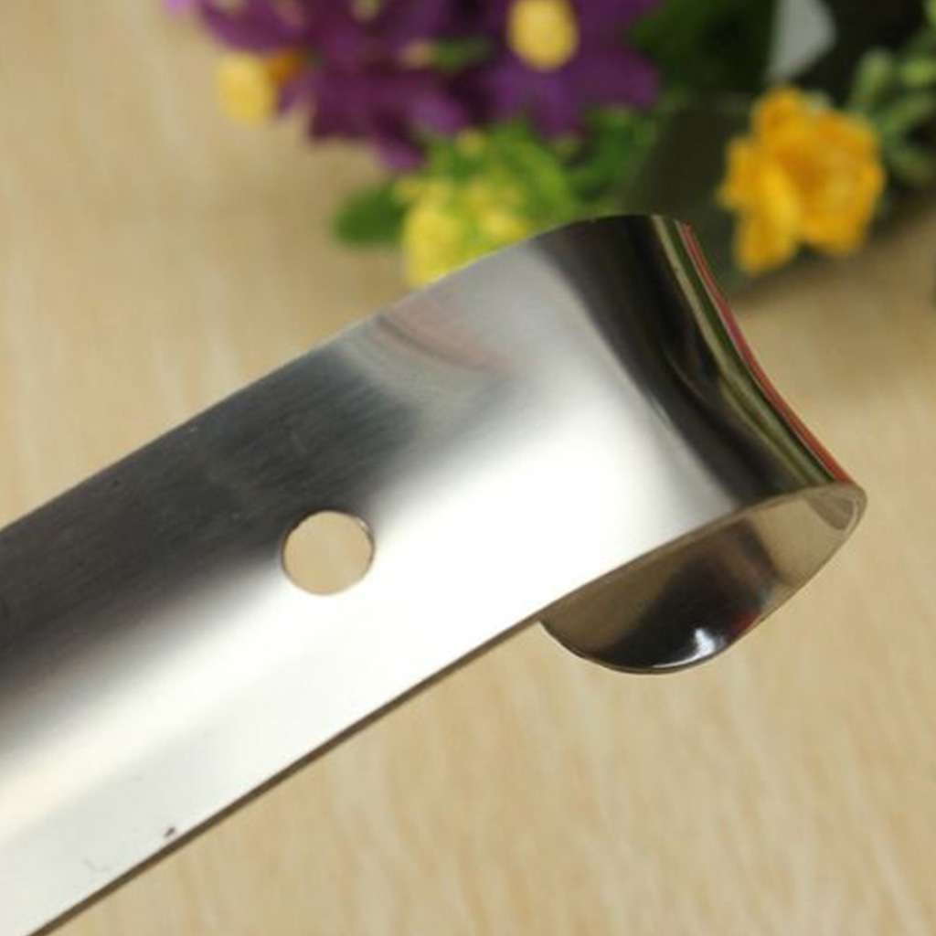4 Sizes Extra Long Handle Shoe Horn Stainless Steel Handled Metal Shoehorn Horns