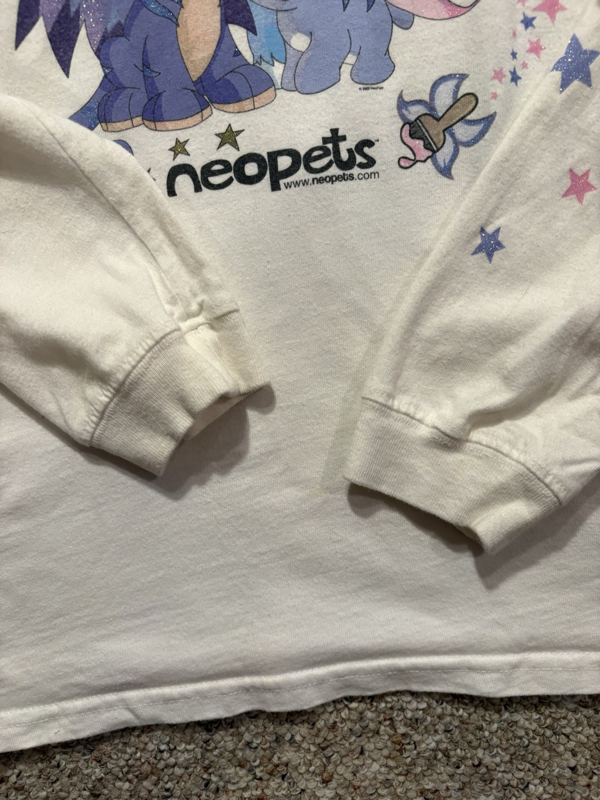 2002 Neo Pets For Limited Too Longsleeve Cartoon Promo Shirt. Size Youth XXL.