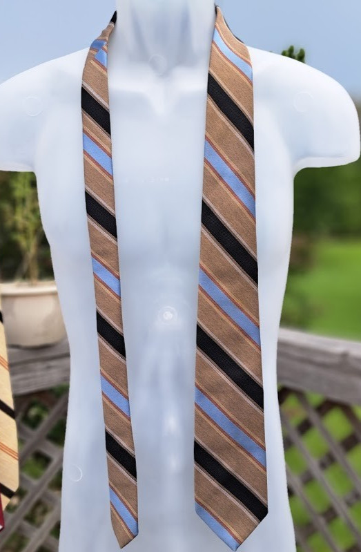 Vintage Montgomery Ward 70s Neck Tie Hipster Preppy Grandpacore Academia Retro
