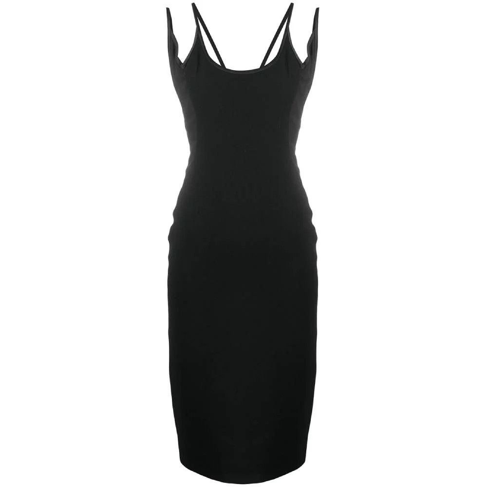 Versace Women’s Vintage 2000s Wool Dress Col. Nero Size 38-it A8571