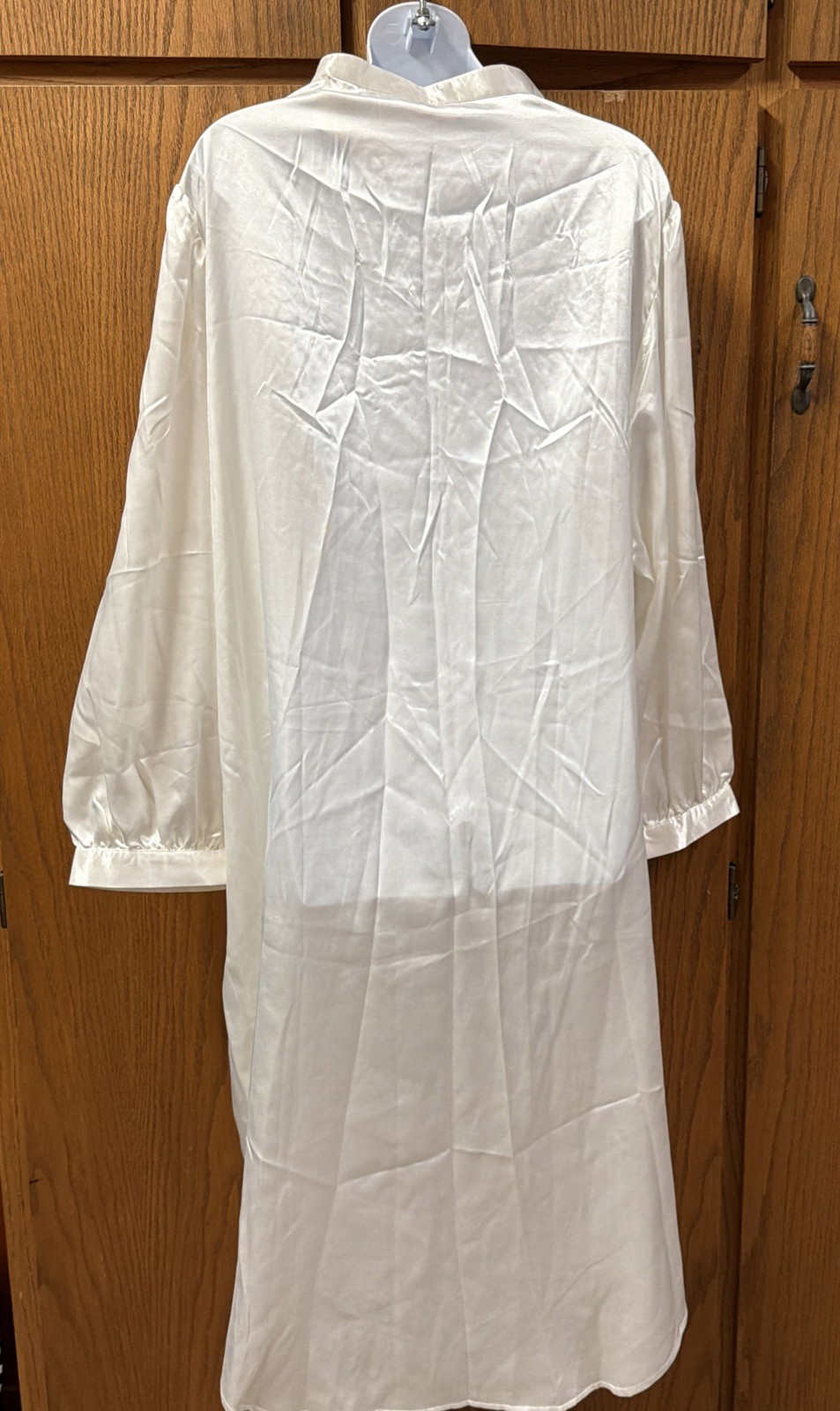 Vintage Ashley Taylor Plus Brushed Satin Maxi Nightgown 2XL NOS