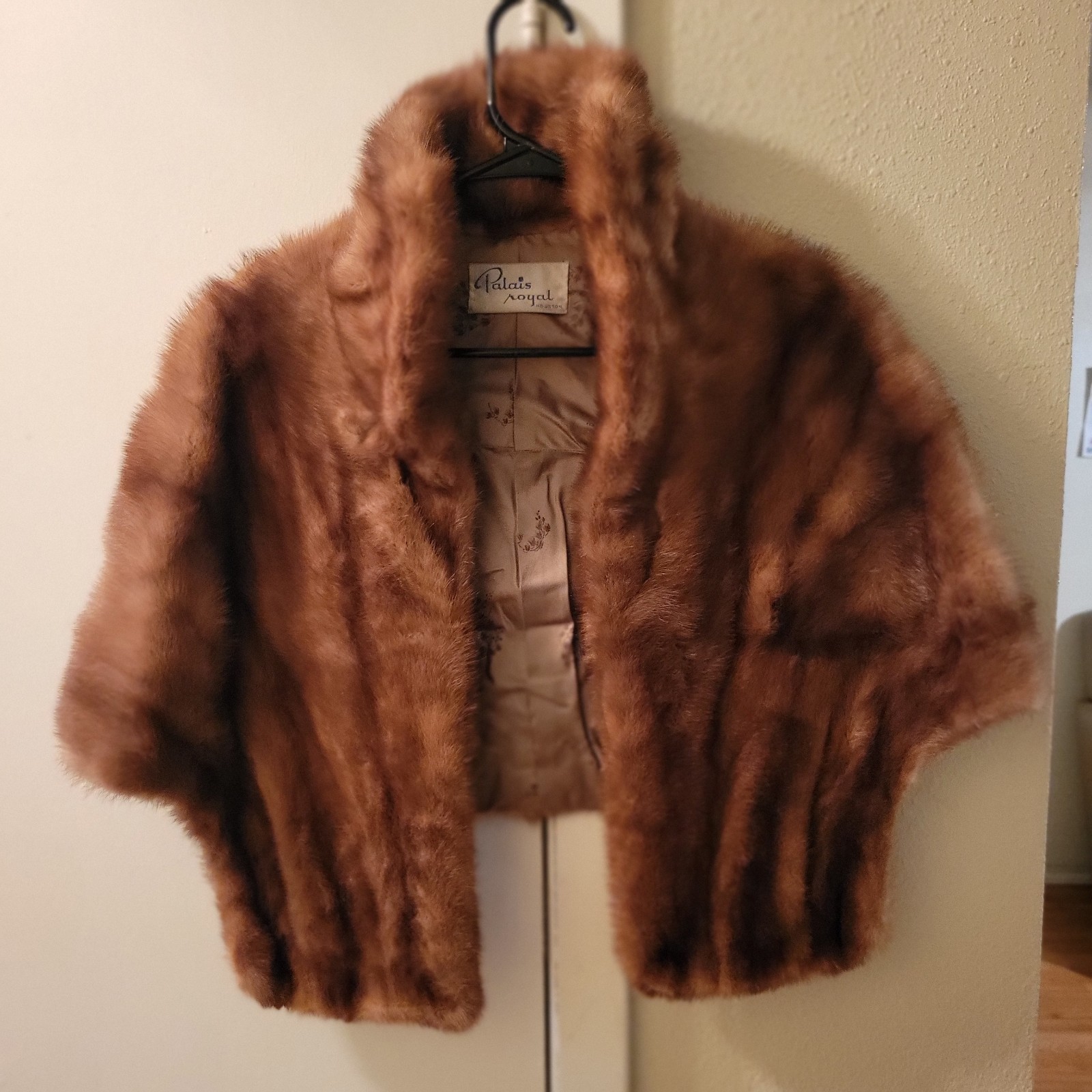 Vintage Palais Royal Genuine Mink Fur Stole Jacket Shrug Bolero – Mid Century…