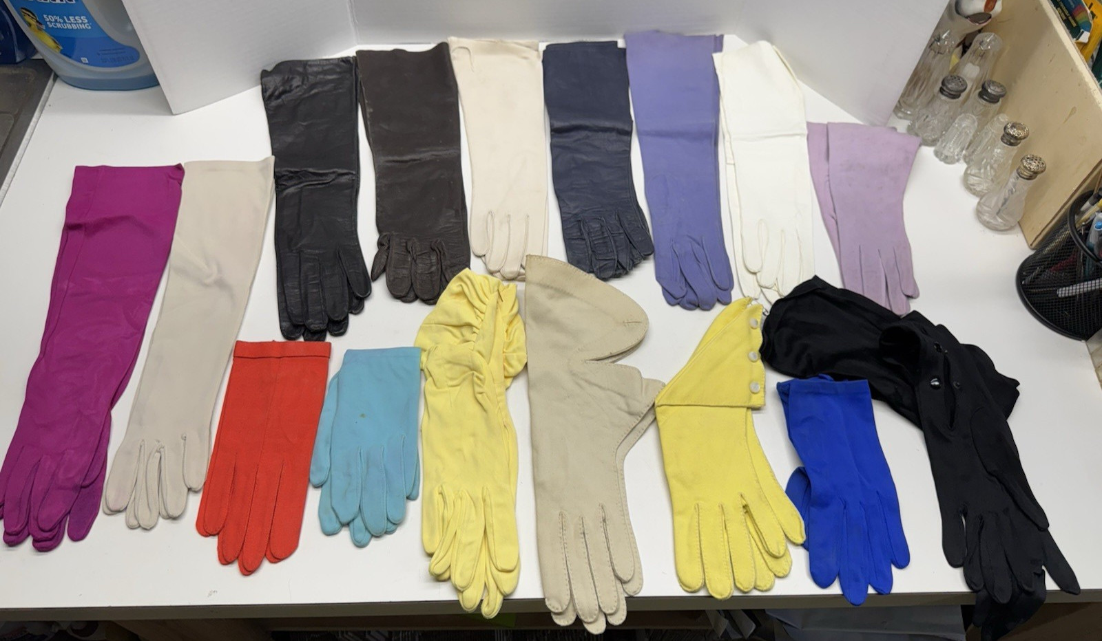 16 Prs Women’s NEW Vintage Dress Gloves; France Italy Japan Simon Jouvin Fownes