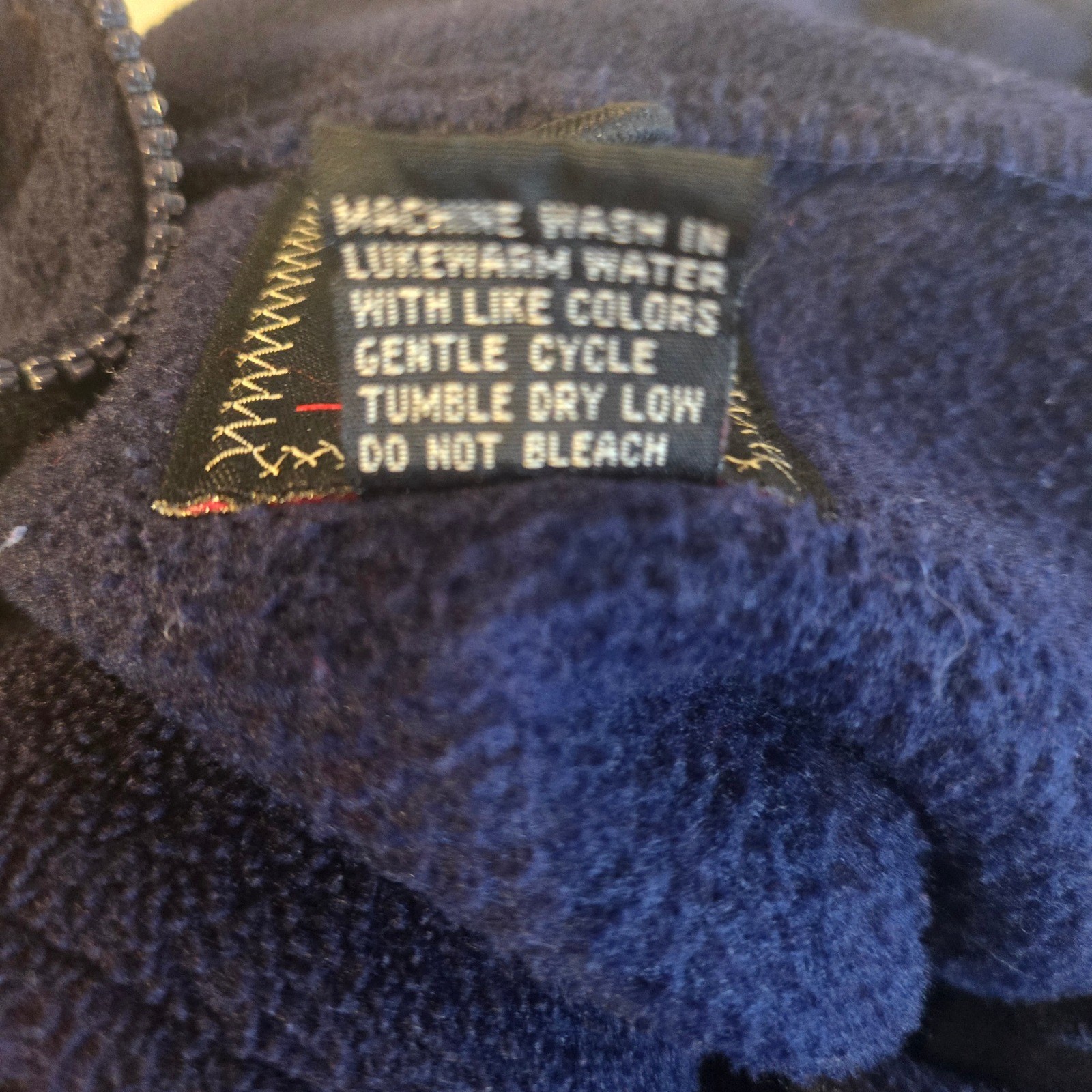 Vintage American Eagle Outfitters 1/4 Zip Fleece Pullover Y2K Navy Blue Mens L