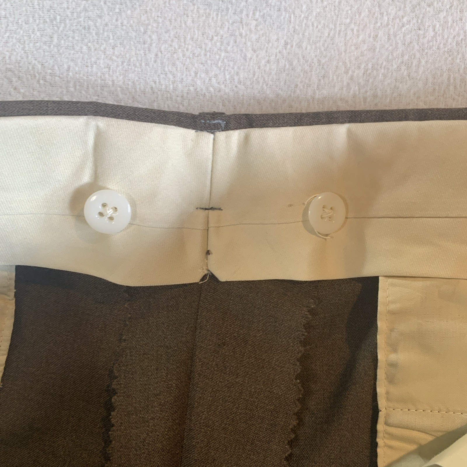 Vintage BENCHLEY LTD Dress Suit Pants Mens 37×30 Brown 100% Wool Made in USA
