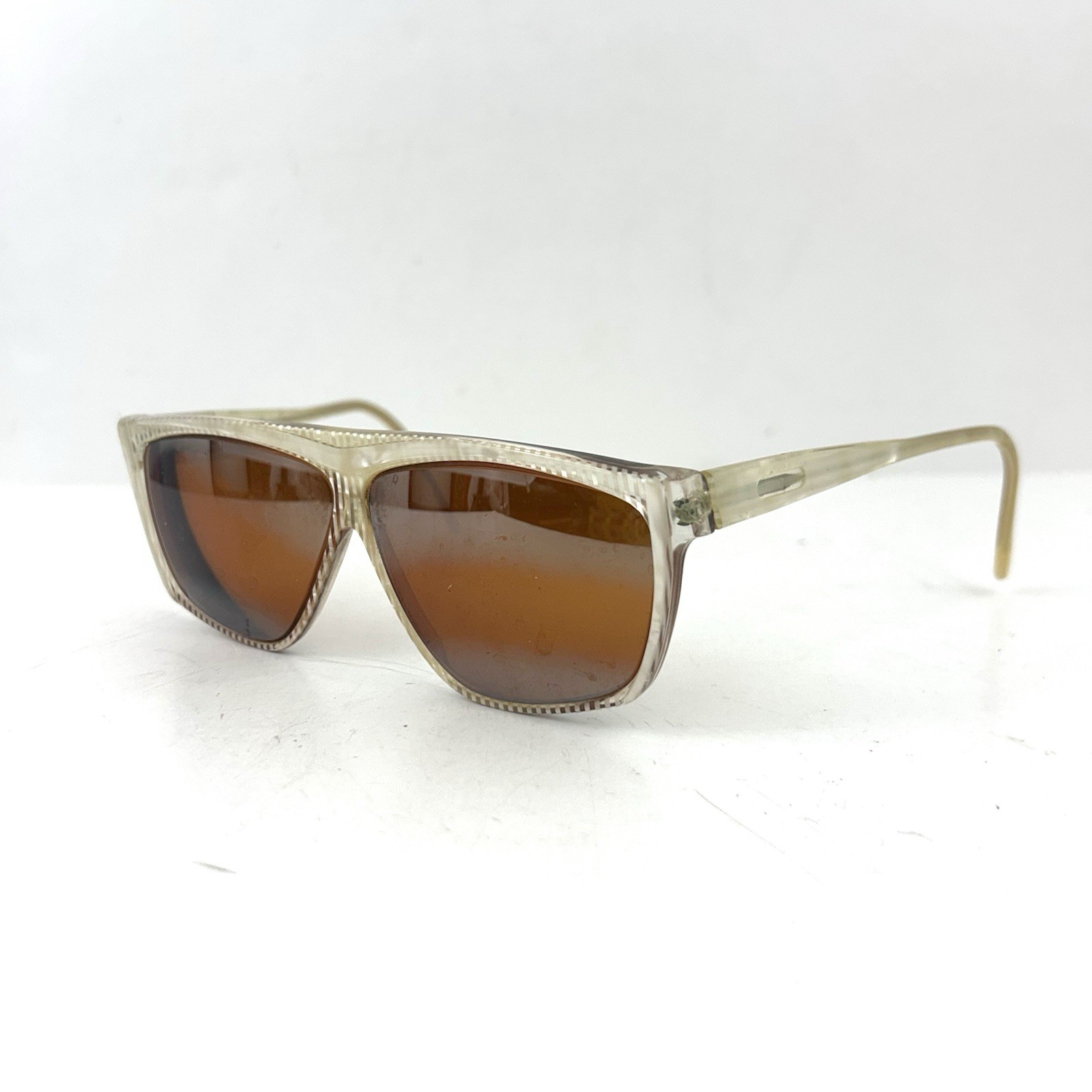 Vintage Courreges Sunglasses Style 141 Striped Plastic READ* Women’s