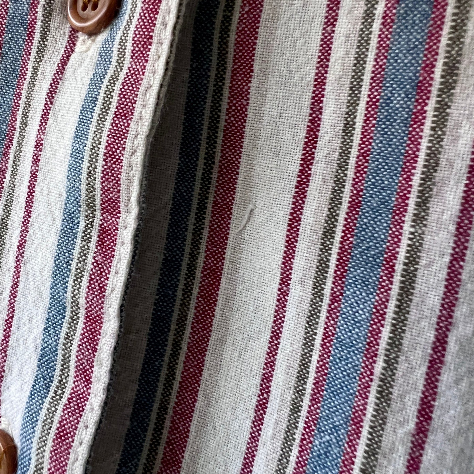 Vintage Karen Scott Striped Cotton Button Down Collar Shirt Women’s Small