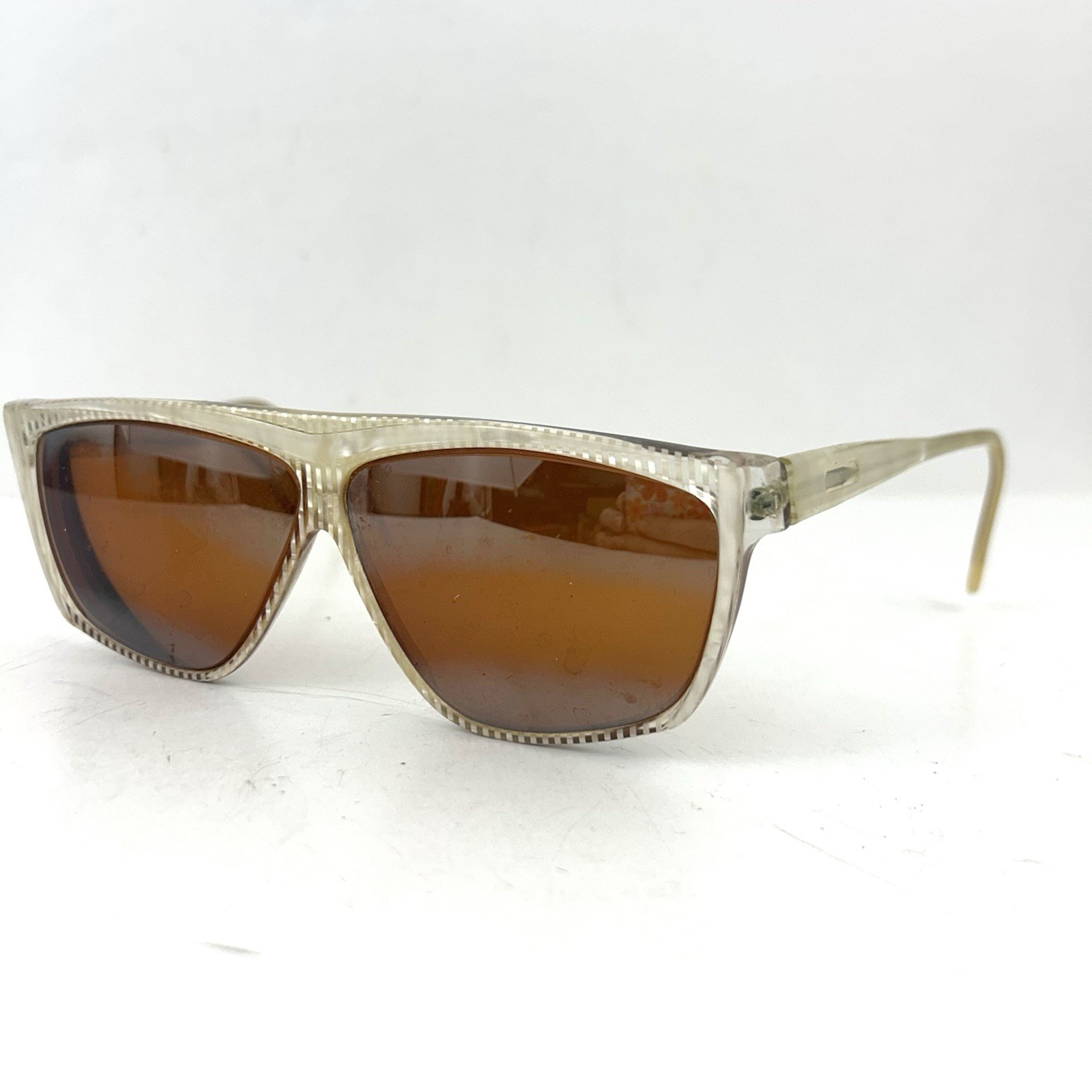 Vintage Courreges Sunglasses Style 141 Striped Plastic READ* Women’s