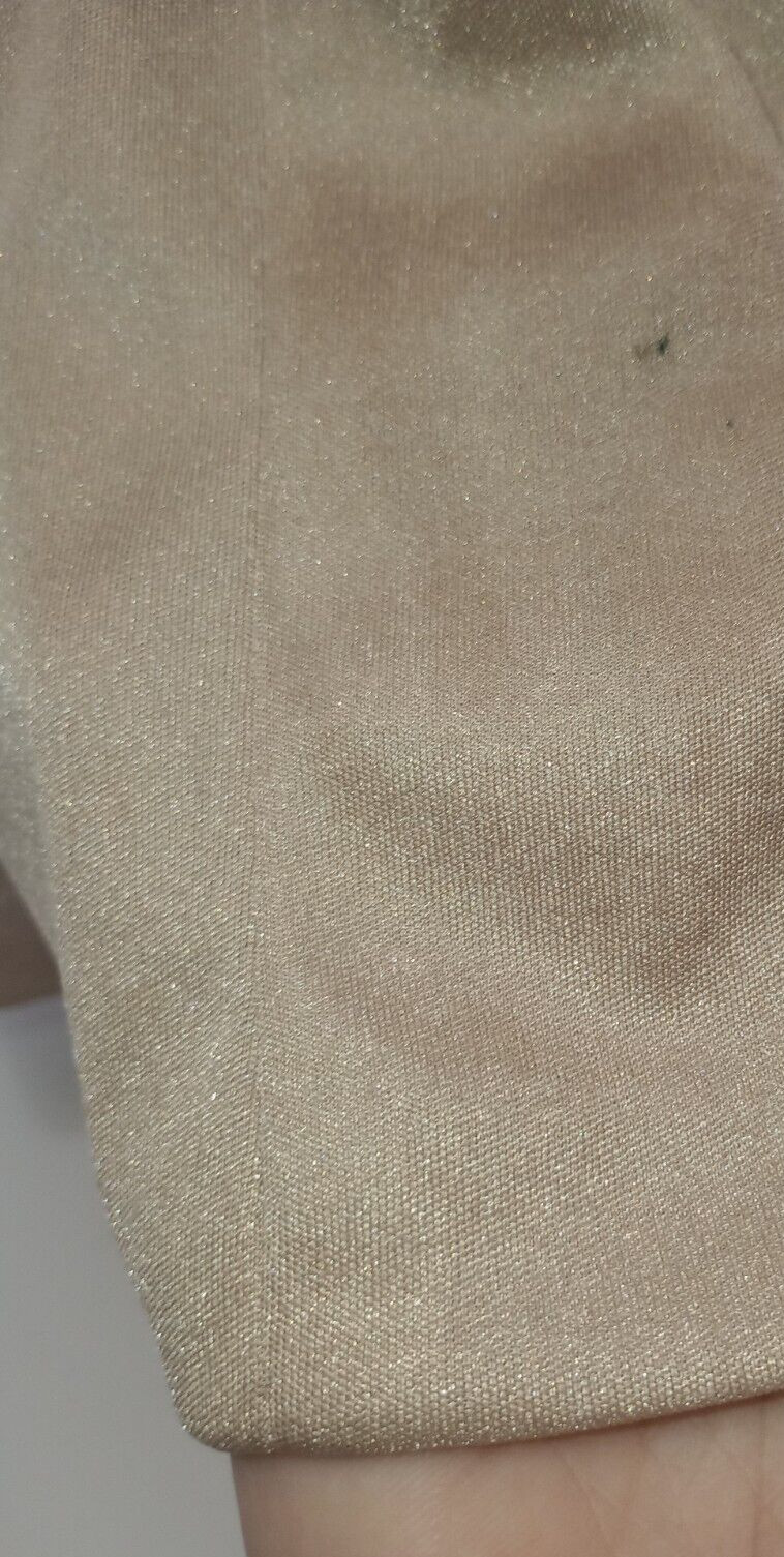 Hal Ferman 70’s Dress Vintage Gold Long Sleeve Sz 14 Union Made