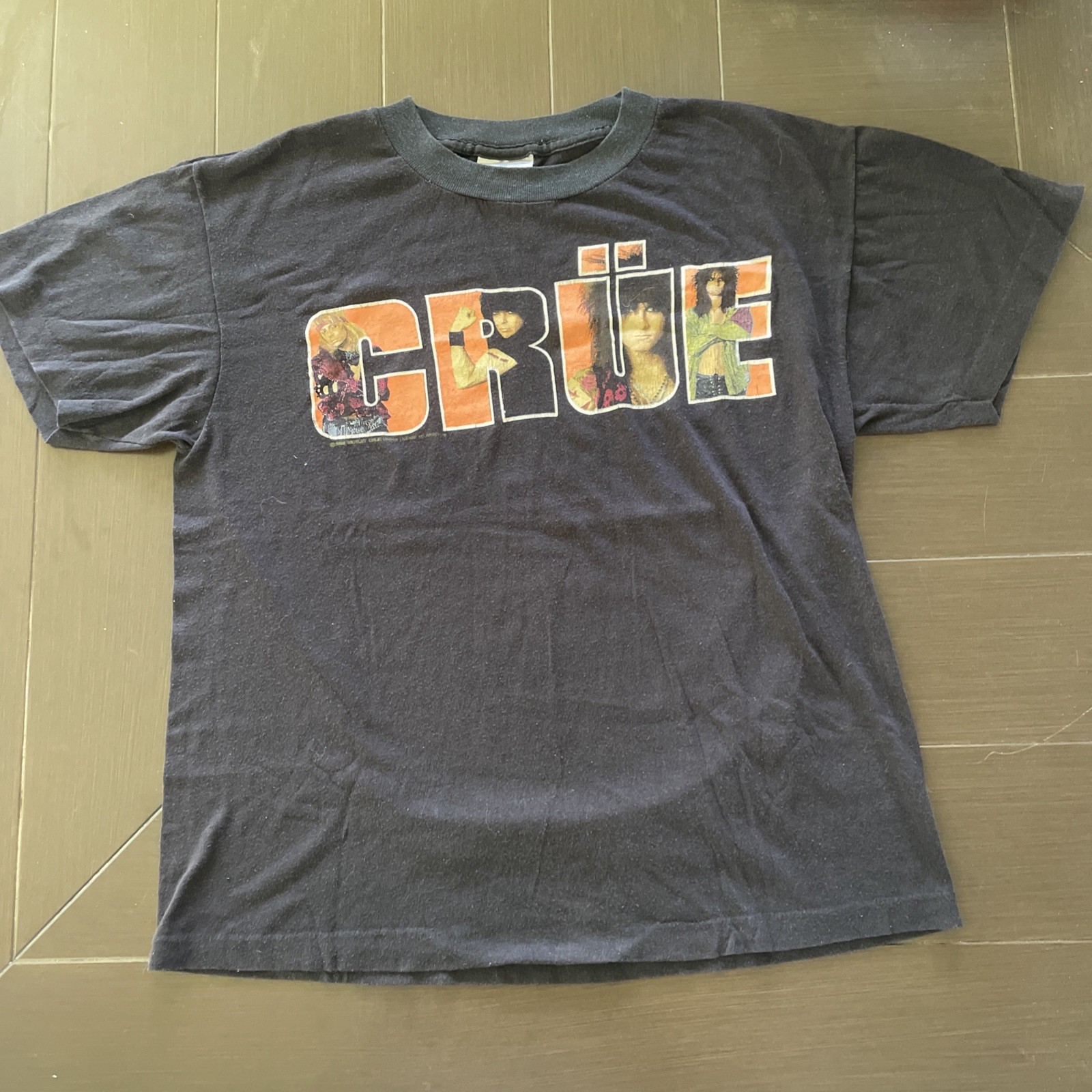 Vintage 80s Motley Crue Kick Start My Heart 1989 T-shirt Medium Rock Metal Tour