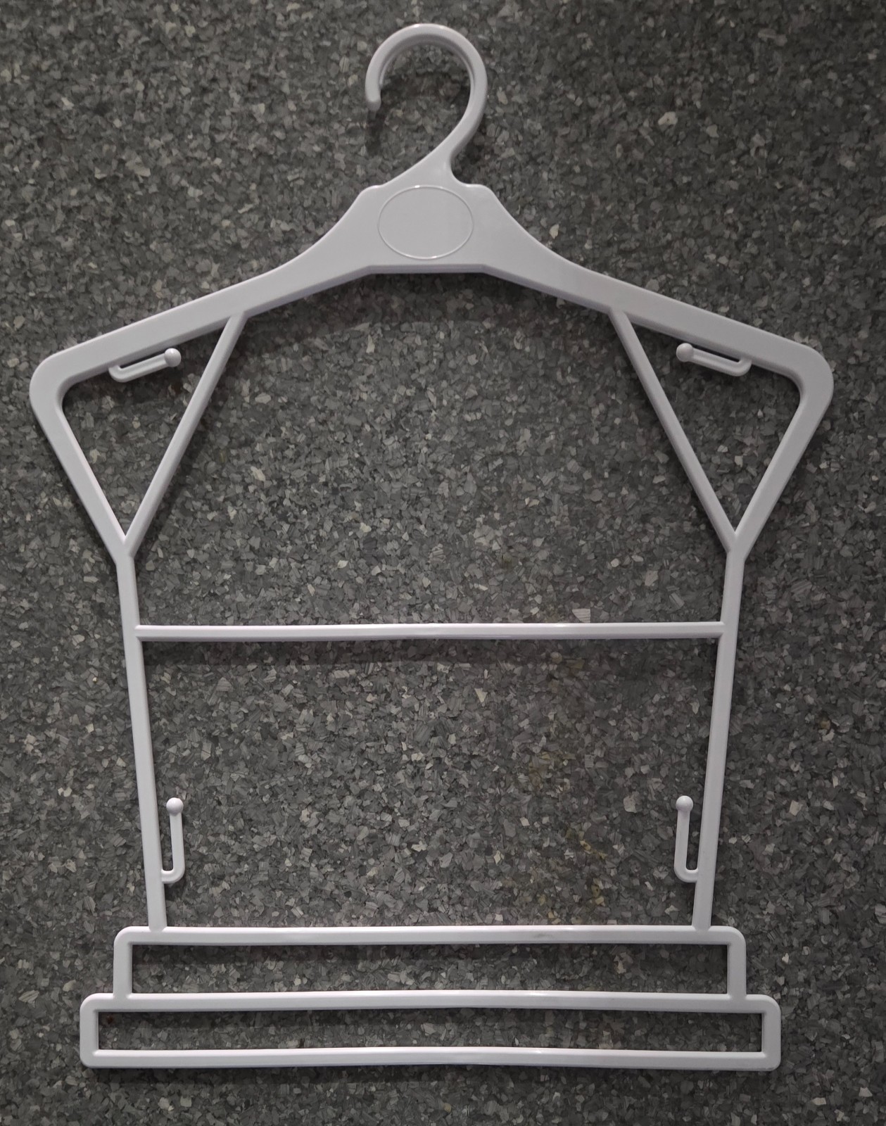 Frame Hanger 14x 17.5 White Plastic Body Shape Children’s Dress Suit Pack Of 12
