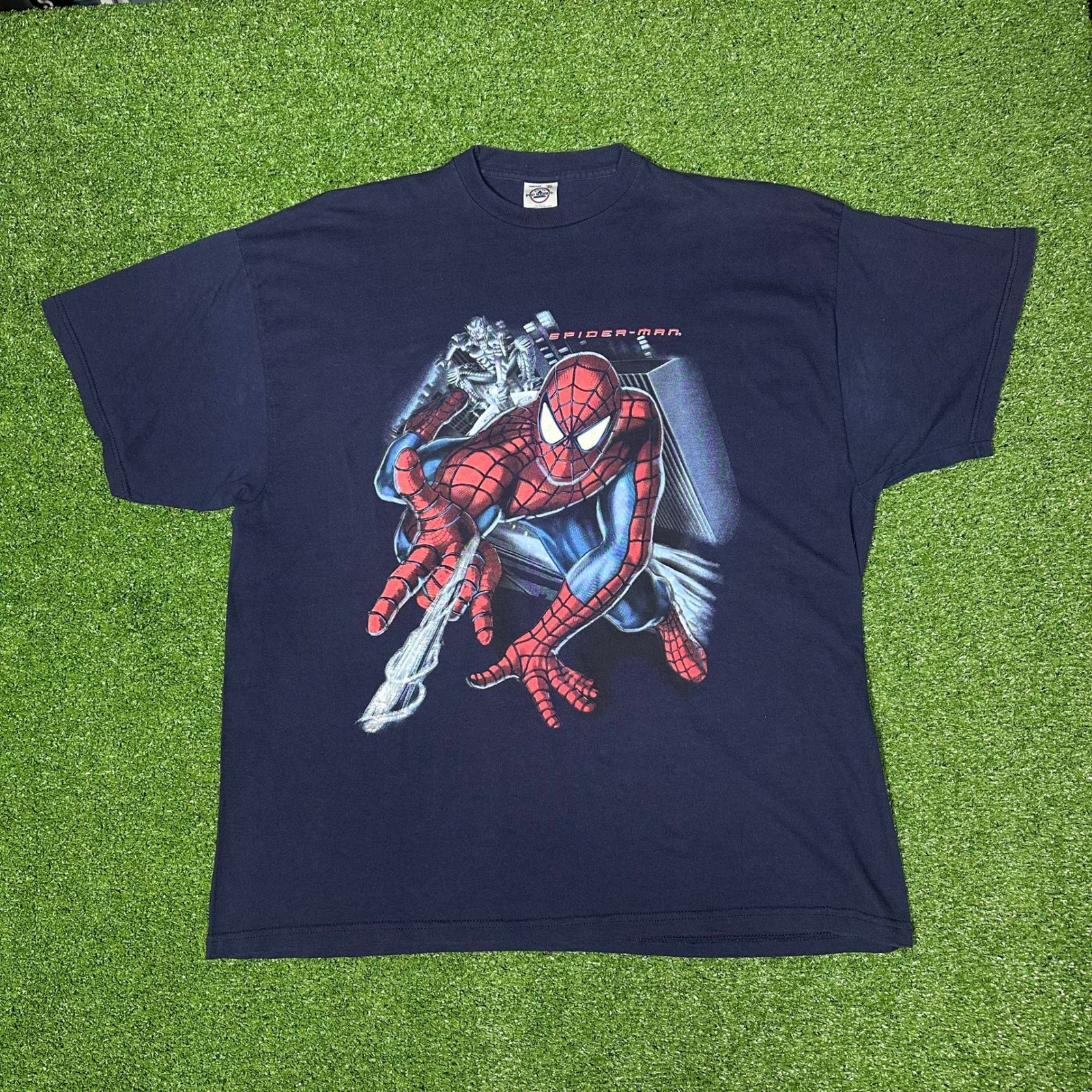 Rare 2000’s Vintage Y2K Marvel Spider Man T-Shirt Mens 2XL Delta Pro Weight