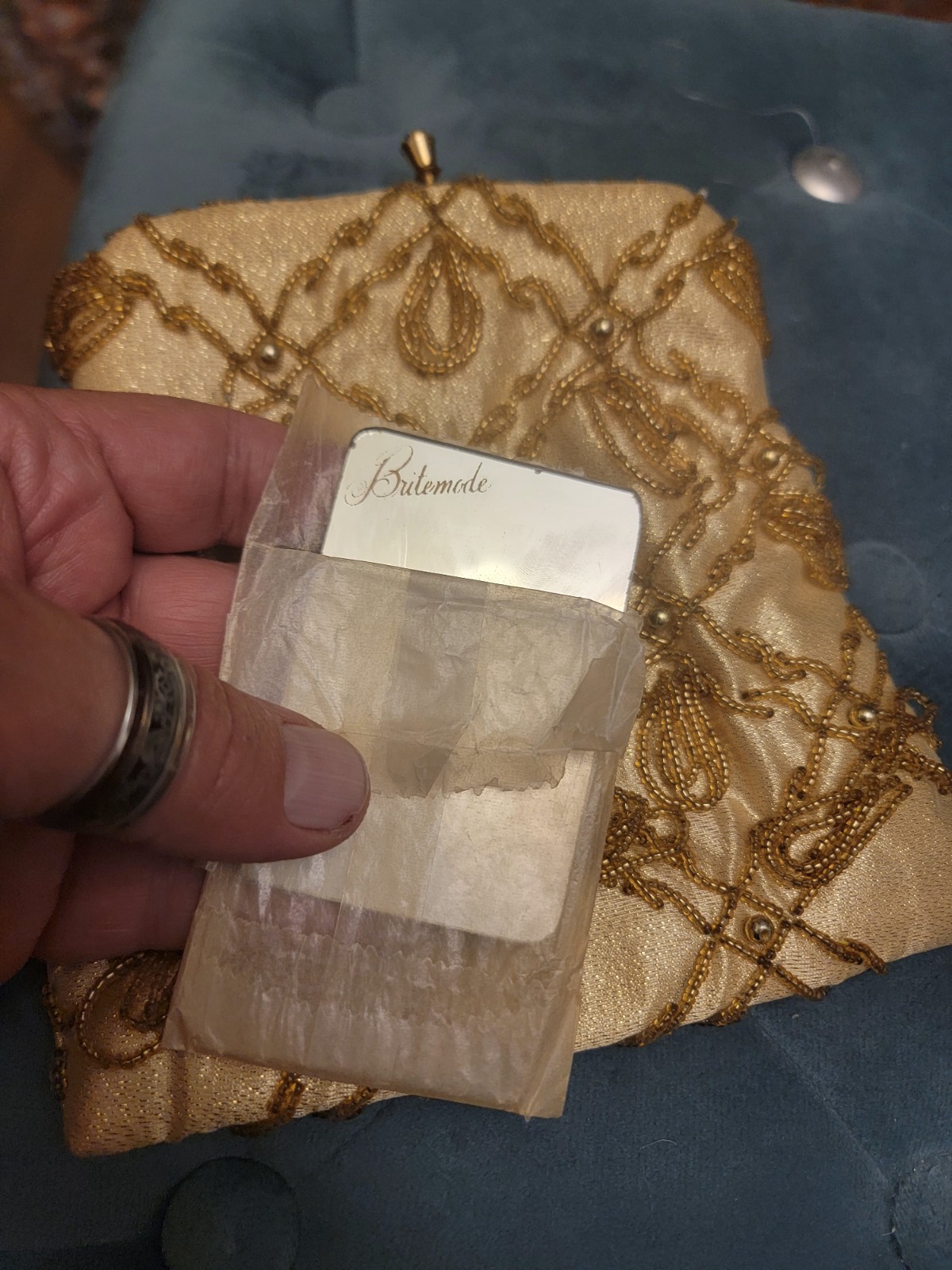 Vintage clutch likely dates from the 1950s or 1960s And 2 Accessories