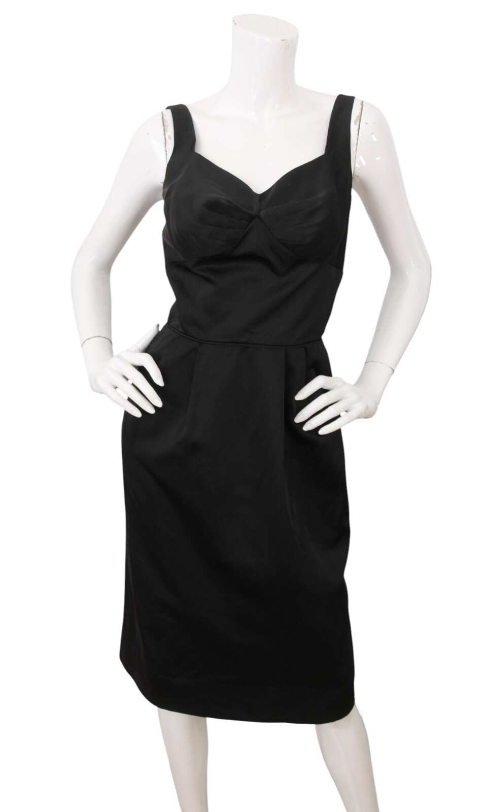 Vintage 1950’s Jay Herbert Dress Bullet Bust Bombshell Pinup Small LBD Vavavoom