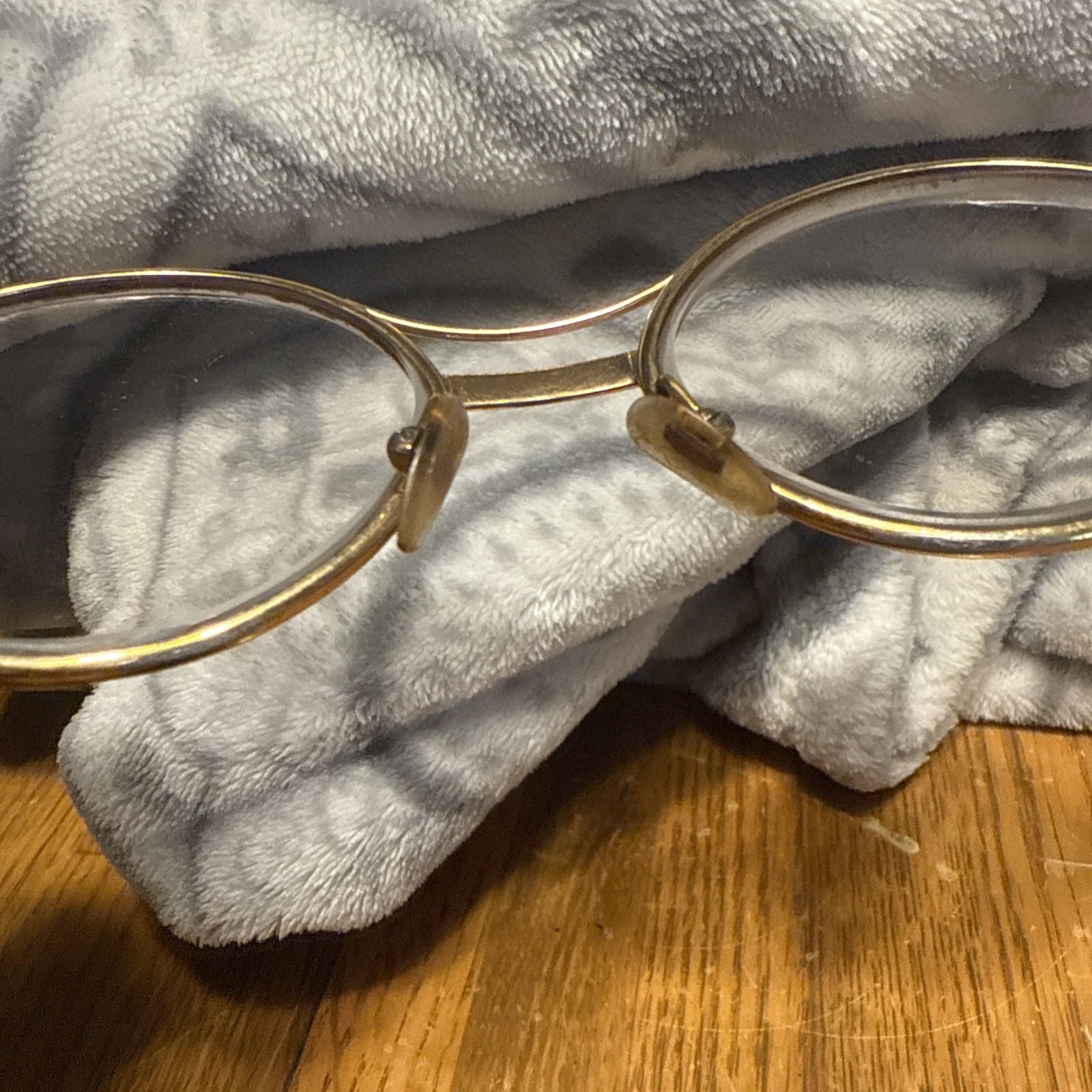 Vintage Designer Swank Women’s Eyeglasses Gold Metal Frame Colleen 120mm