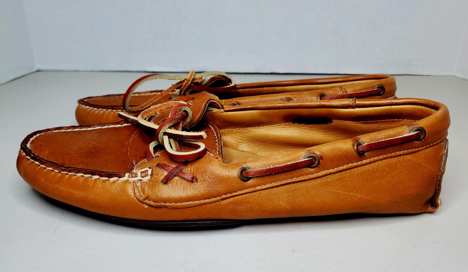 Vintage 1980s-90s Polo Country Ralph Lauren Leather Driving Loafers~Size 10~USA