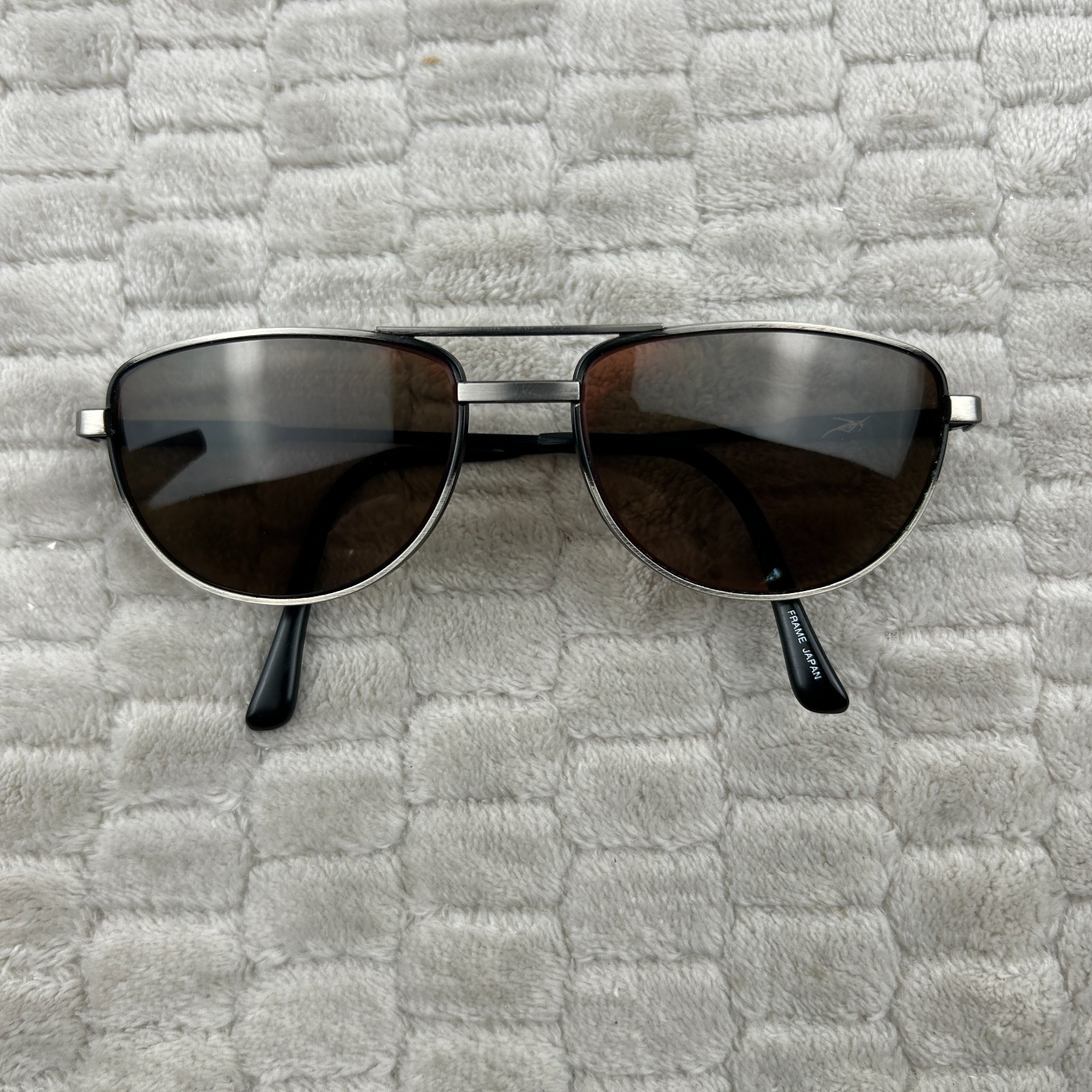 Vintage Arnet Pilot Sunglasses Black/ Grey Worn See Photos