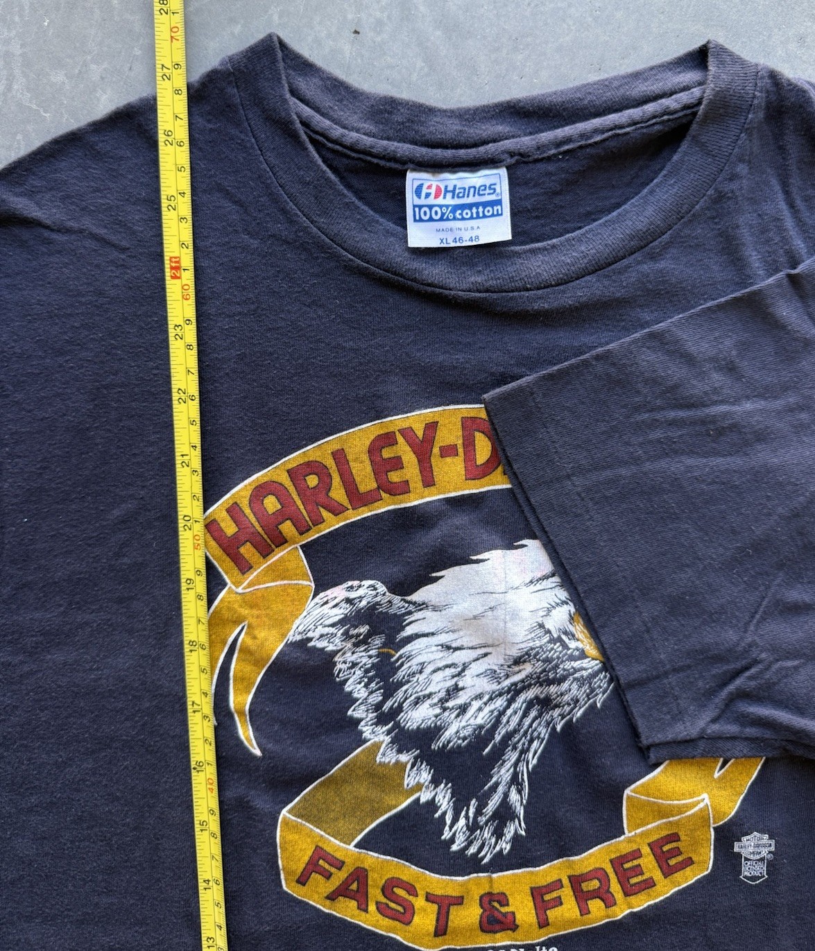 Vintage 1983 80s Harley Davidson Eagle Most Toys Wins DEADSTOCK T-Shirt Size XL