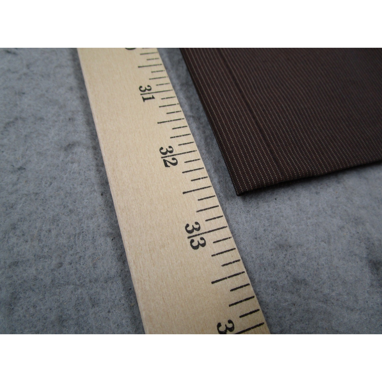 Dries Van Noten Suit Mens 48 IT 38 US Brown Cotton Silk Pinstripe 2 Button