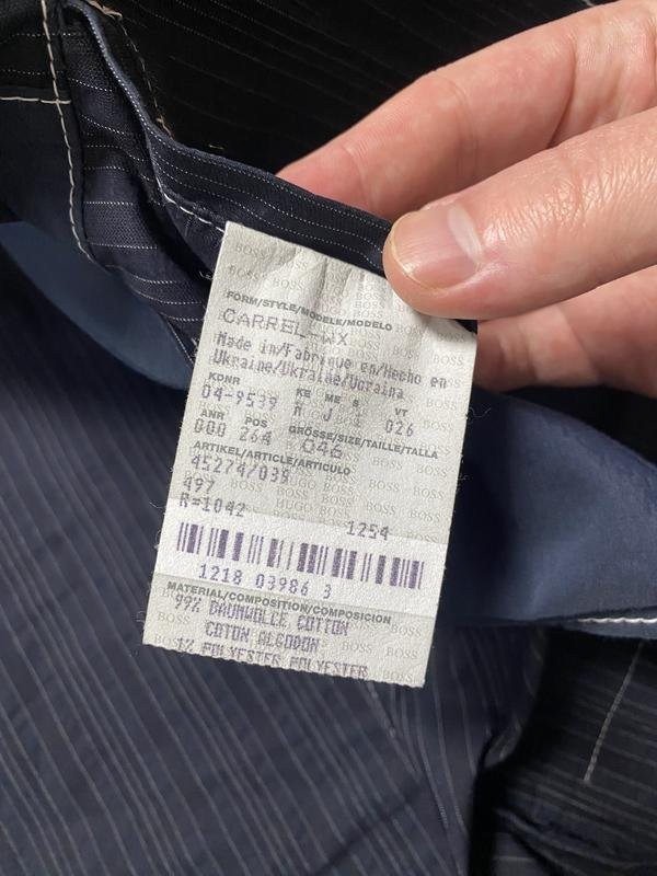mens hugo boss navy cotton blazer 46