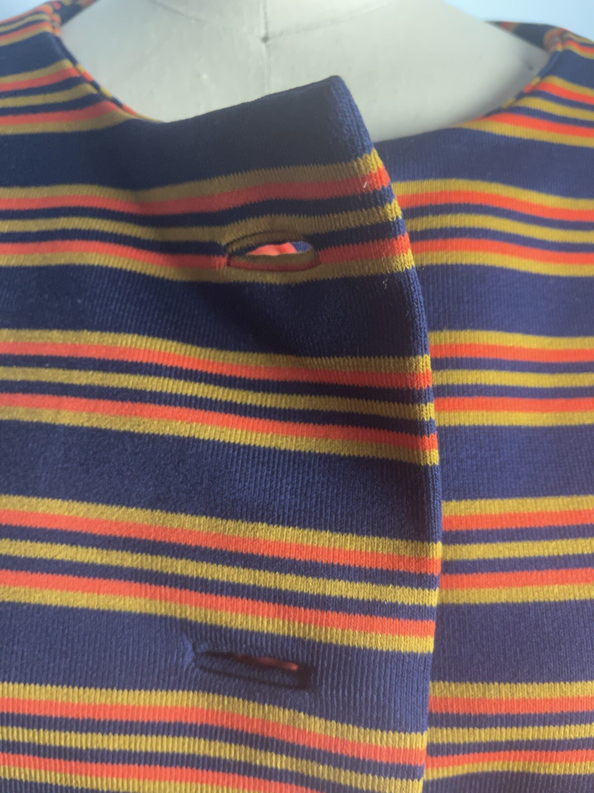 First of Fall Striped Late 60s 1960s Jacket Vintage