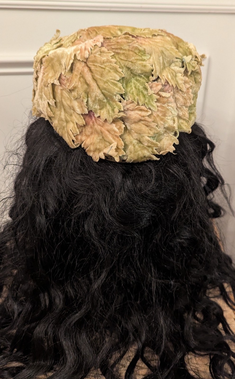 Vtg Original Madcaps® New York Sculptural Leaf Hat Avant‑Garde Millinery BOHO