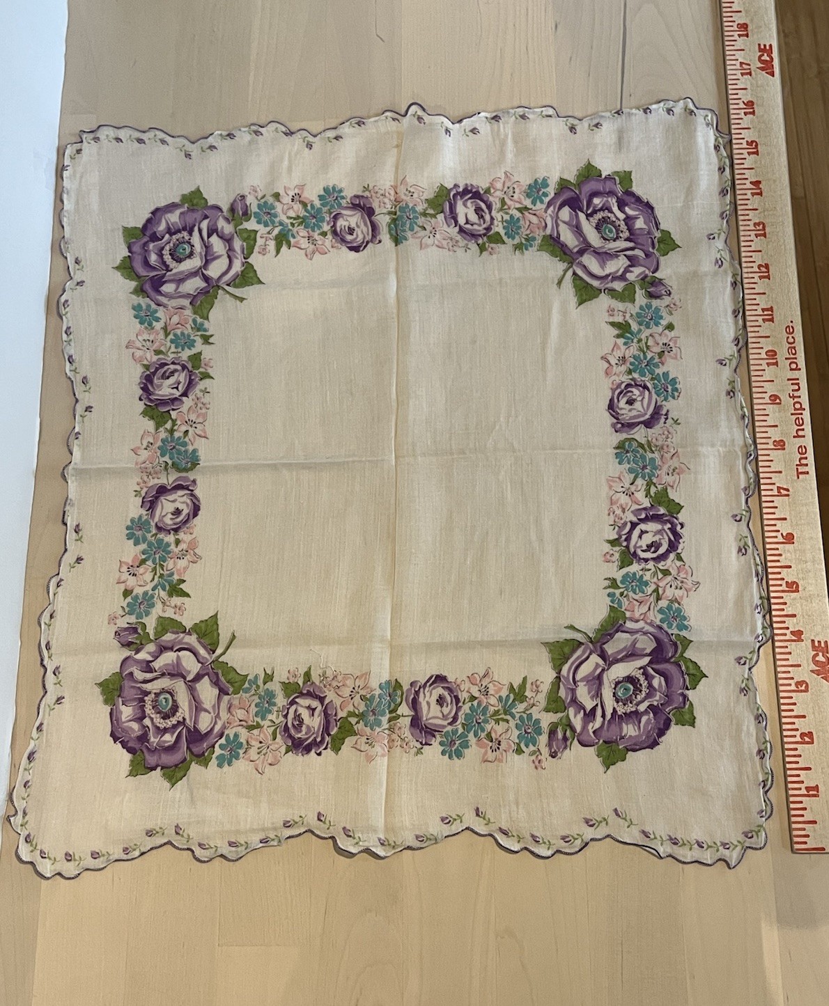 Lot of 5 Pretty Classic Vintage Women’s Handkerchiefs Hankies Floral Butterflies