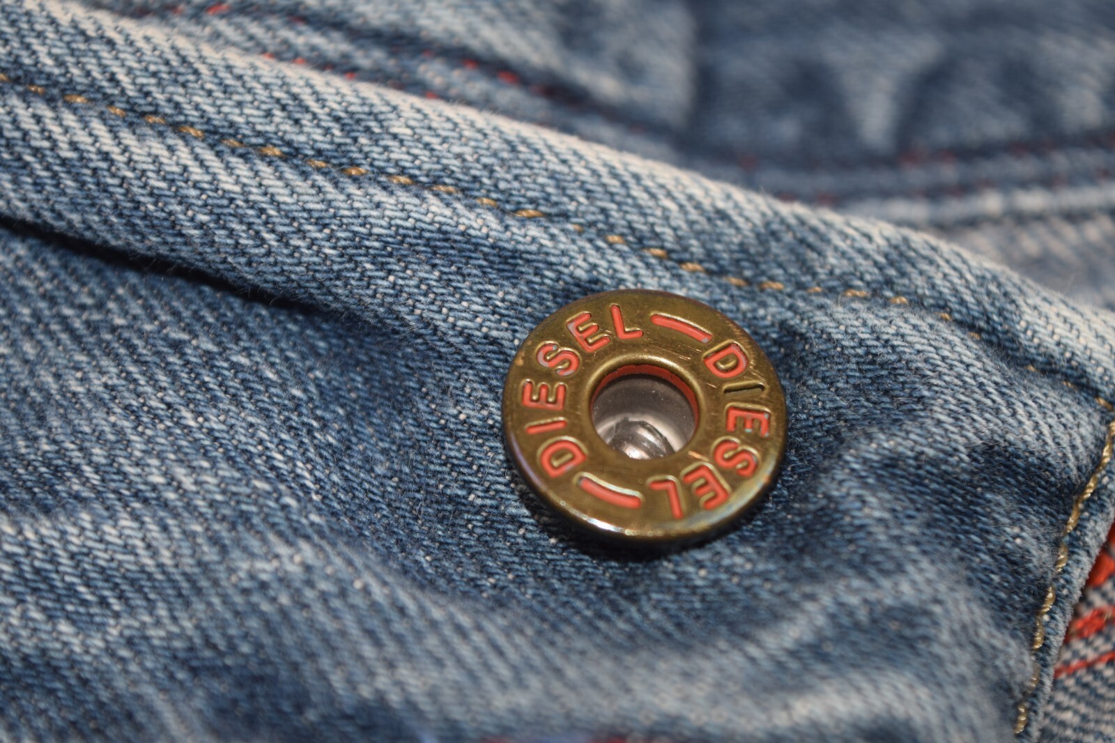 Vintage Diesel Jeans Size 25 90s Blue Low Rise Button Fly Flared Made Romania