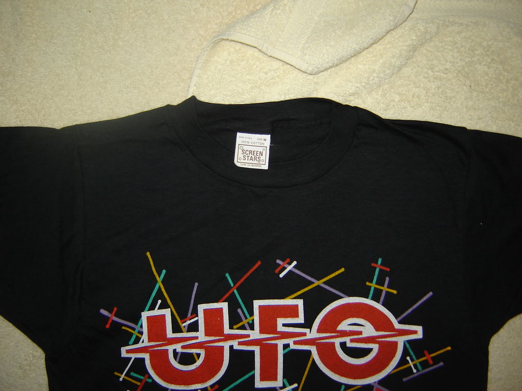 VINTAGE CONCERT T-SHIRT UFO 81 NEVER WORN NEVER WASHED WILD WILLING AND INNOCENT